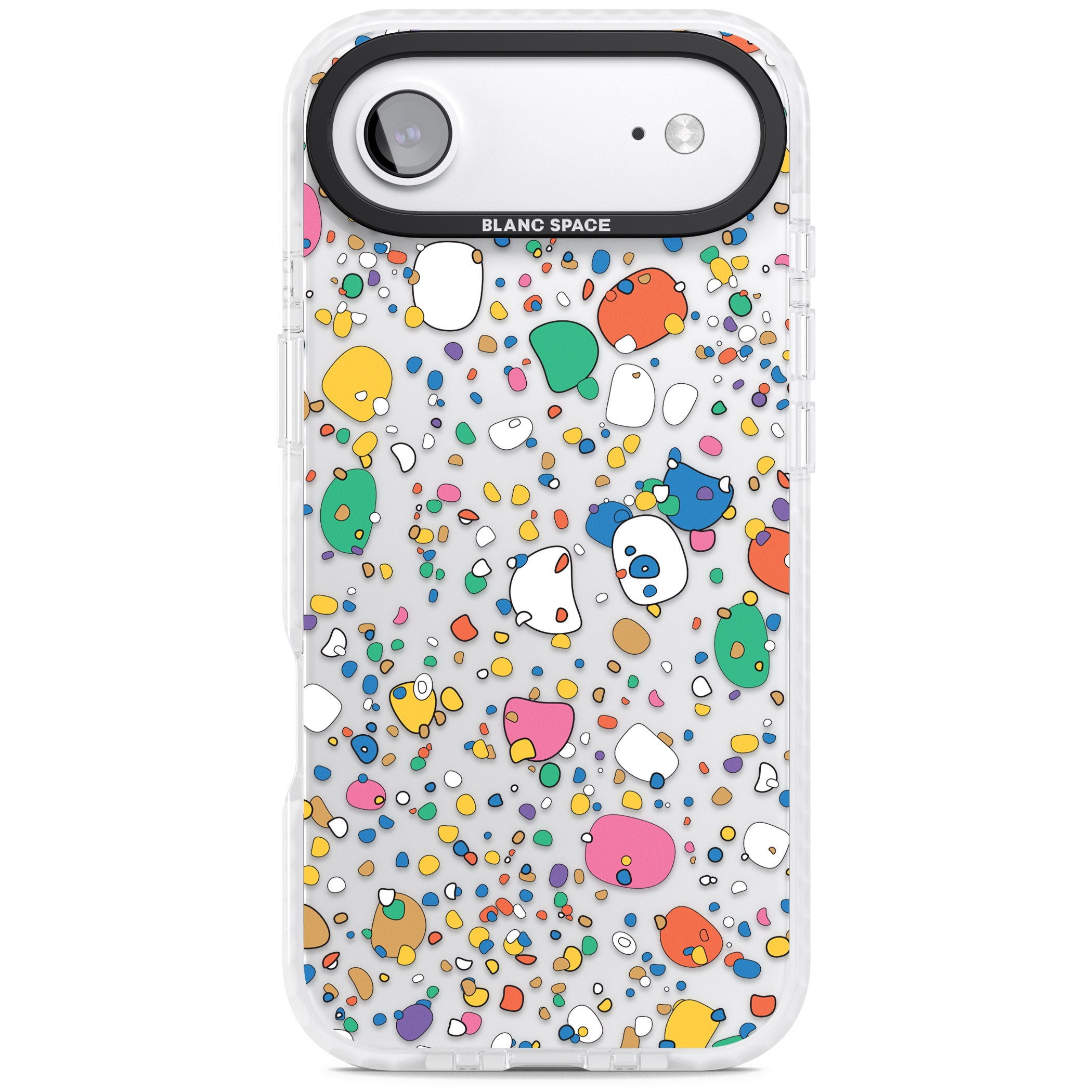 Colourful Confetti Pebbles iPhone 17 Air Impact Clear Phone Case