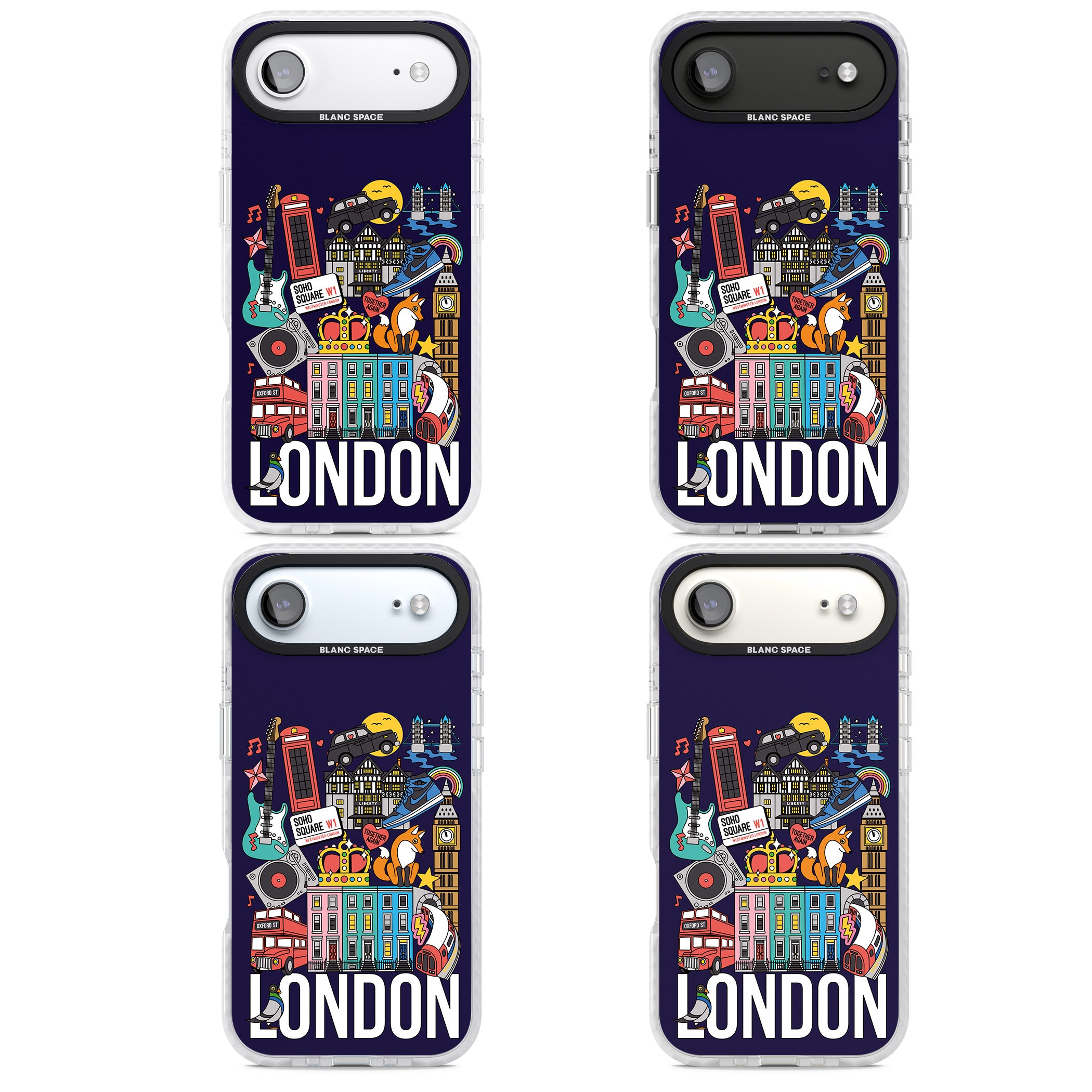 London Calling iPhone 17 Air Impact Clear Phone Case APT Impact Protection