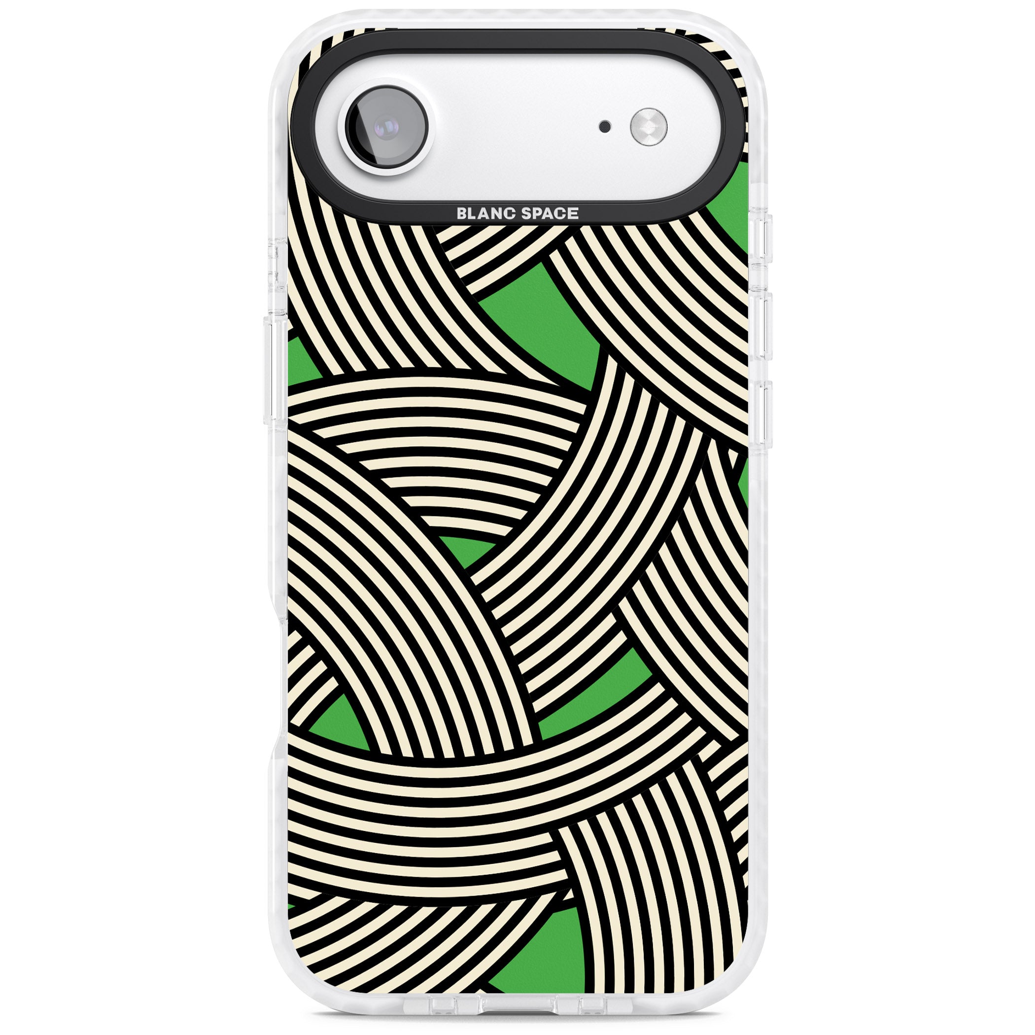 Green Optic Waves iPhone 17 Air Impact Clear Phone Case