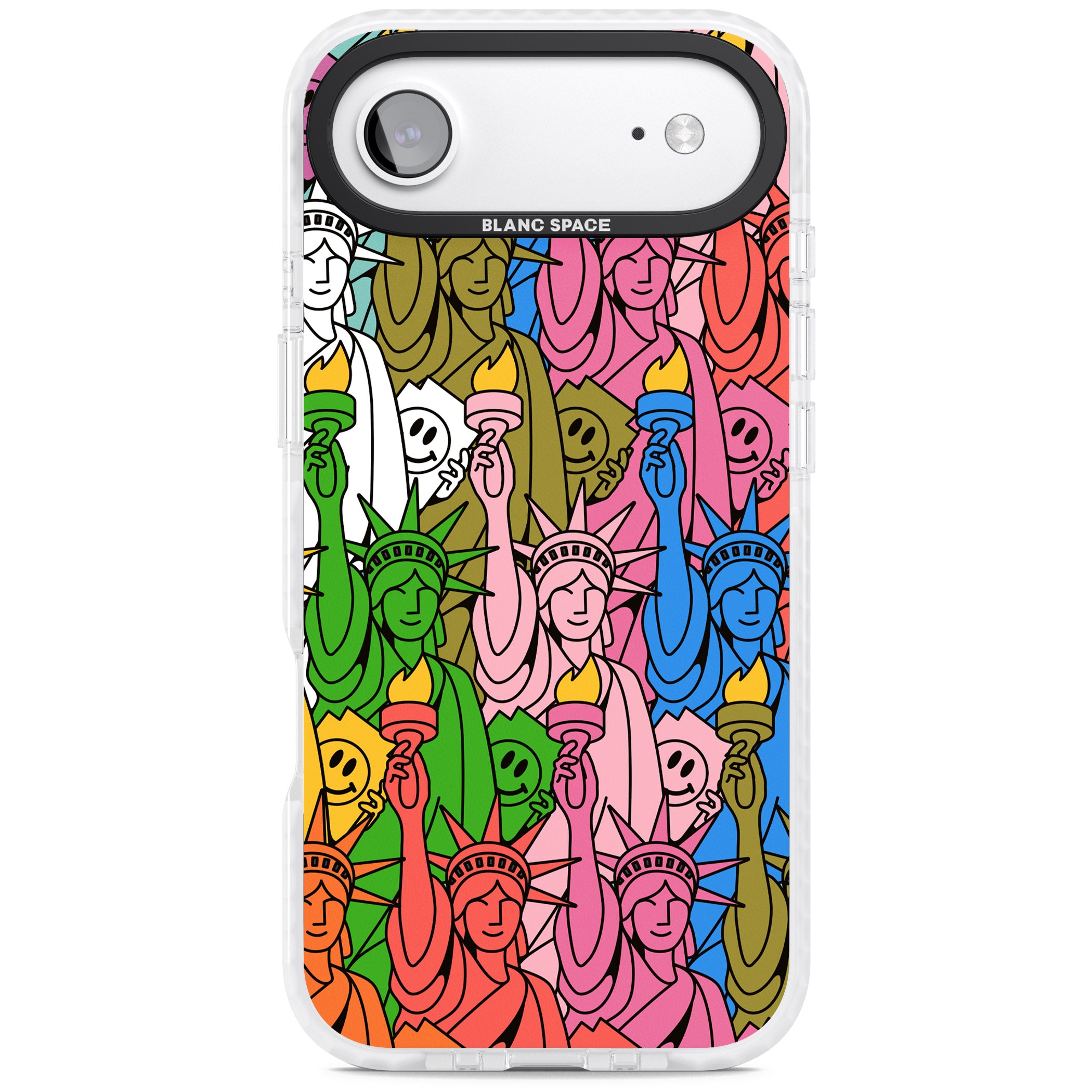 Multicolour Liberty Pattern iPhone 17 Air Impact Clear Phone Case