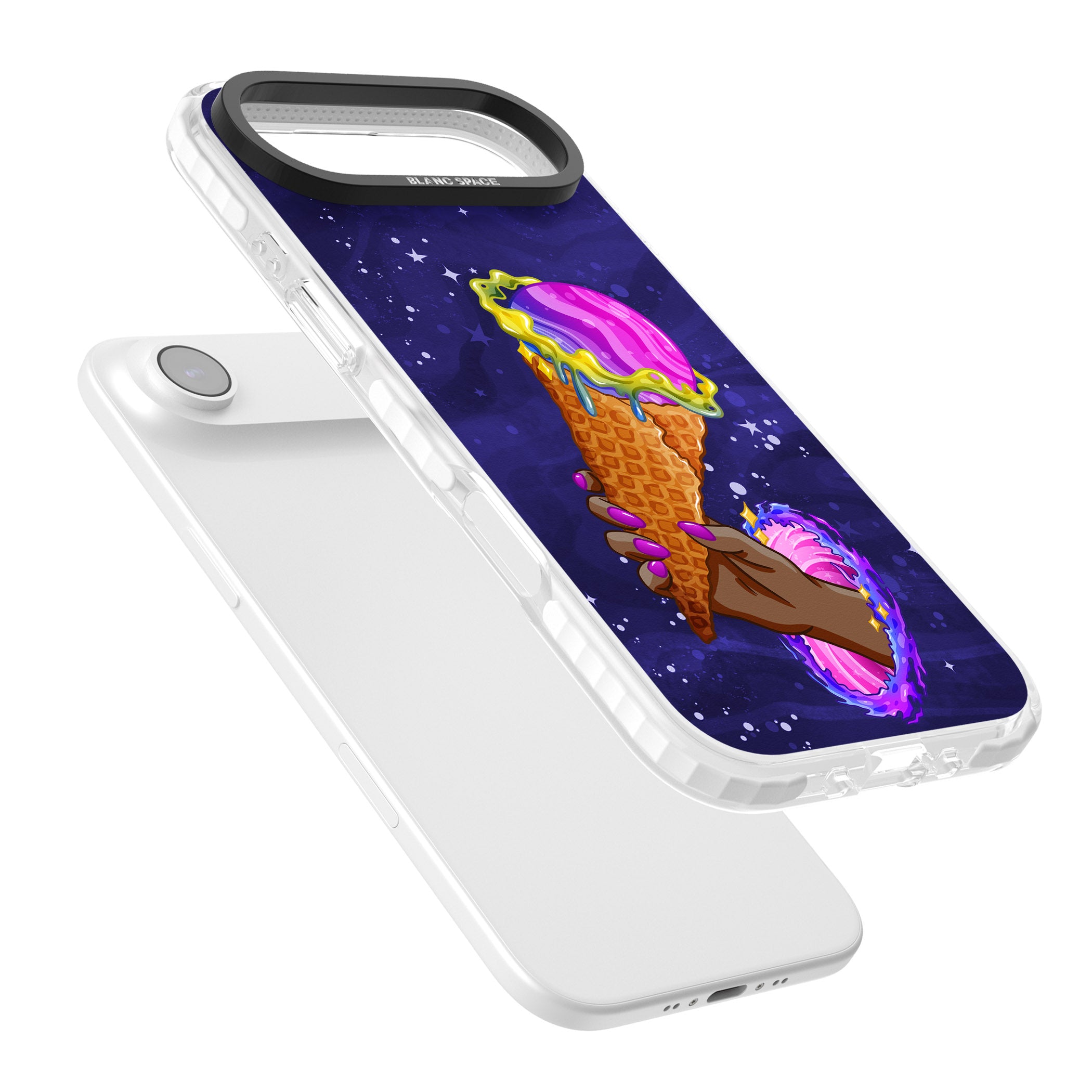 Interdimensional Ice Cream iPhone 17 Air Impact Clear Phone Case Colours