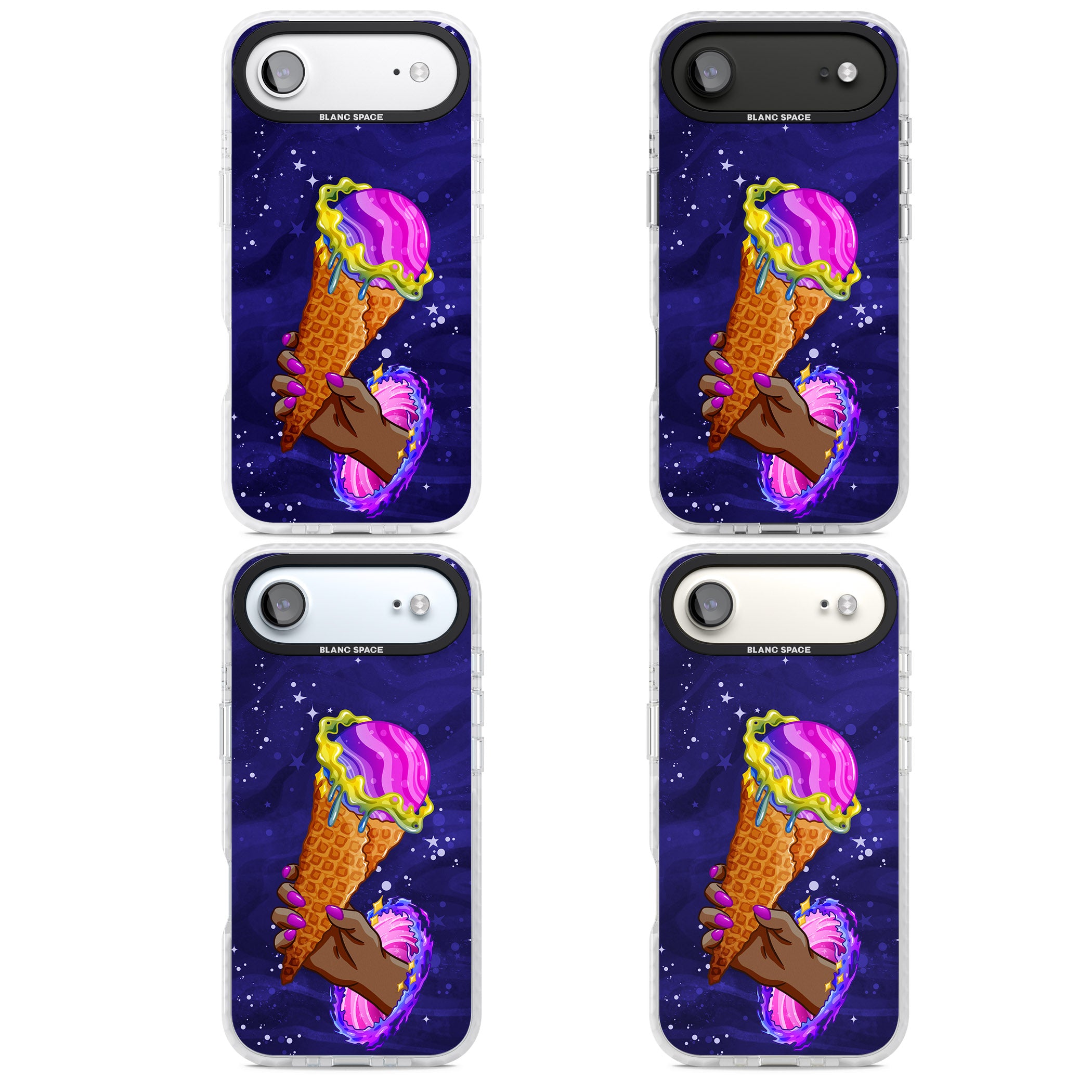 Interdimensional Ice Cream iPhone 17 Air Impact Clear Phone Case APT Impact Protection