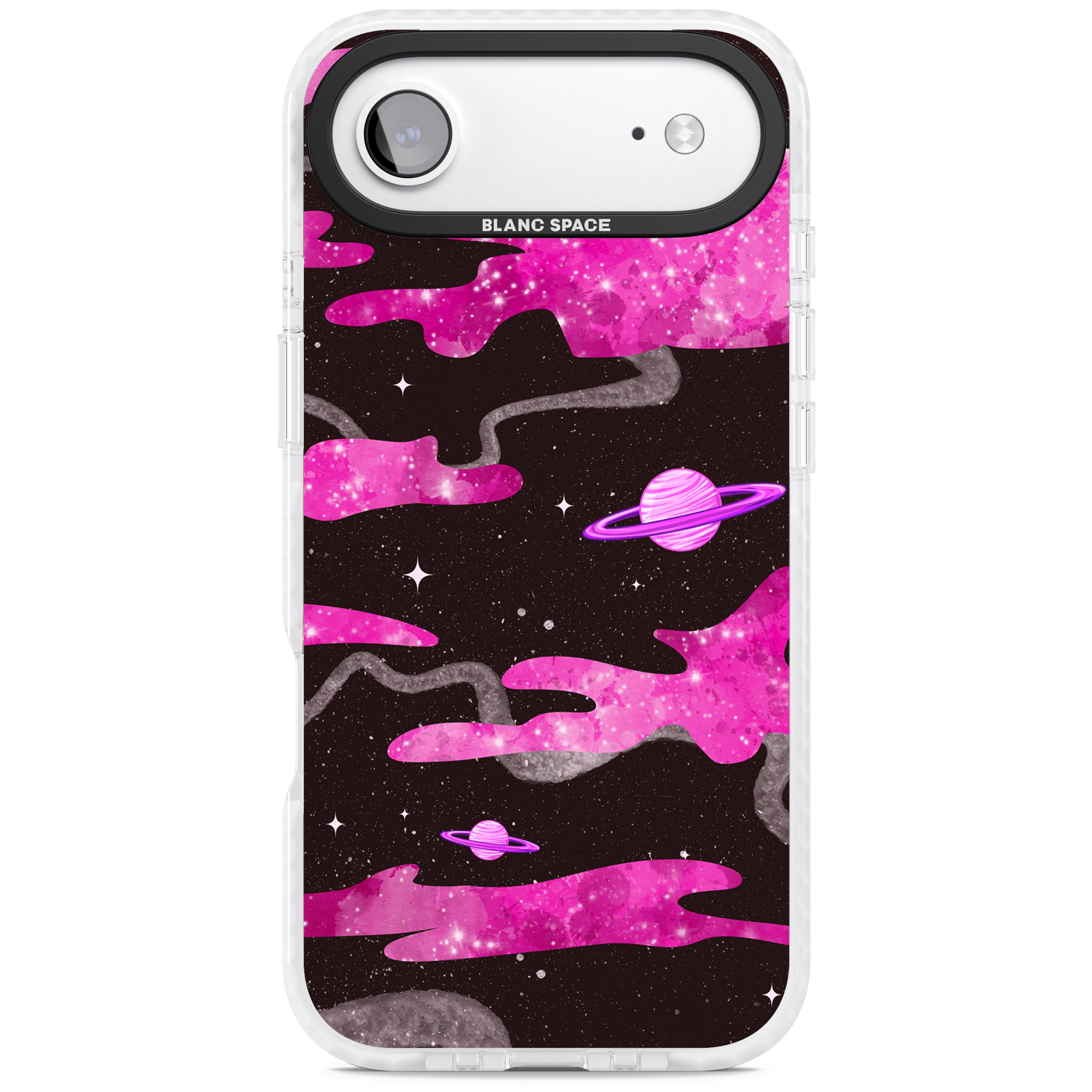 Pink Galaxy iPhone 17 Air Impact Clear Phone Case