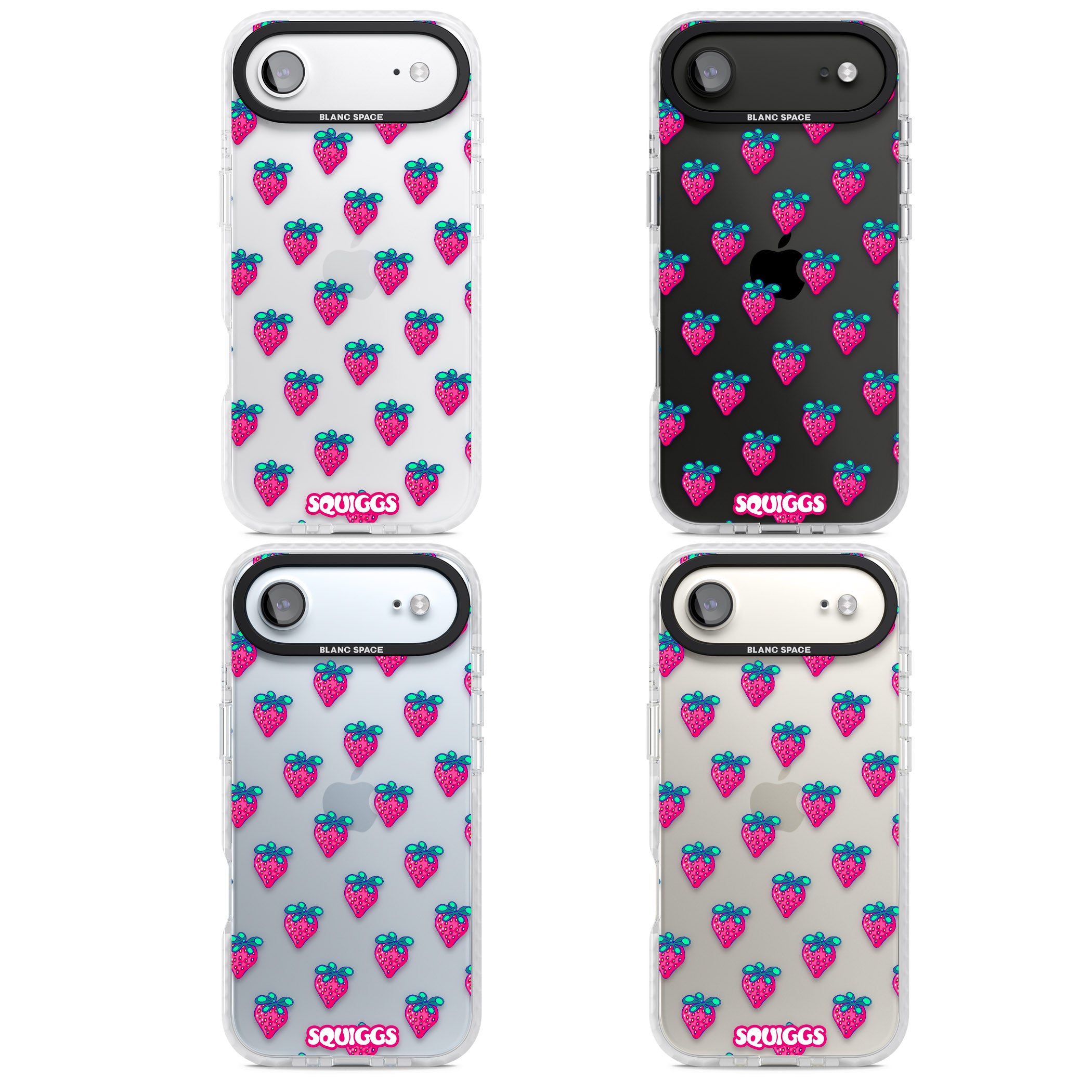 Strawberry Patch iPhone 17 Air Impact Clear Phone Case APT Impact Protection