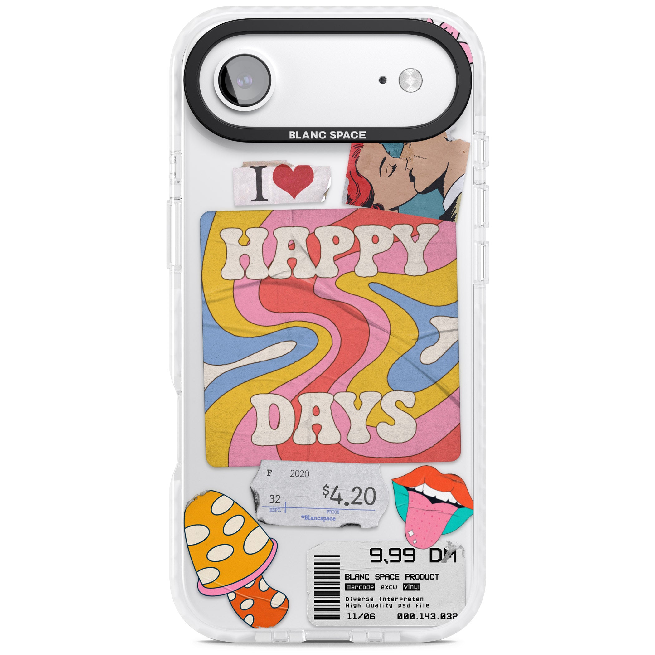 Groovy Trip iPhone 17 Air Impact Clear Phone Case