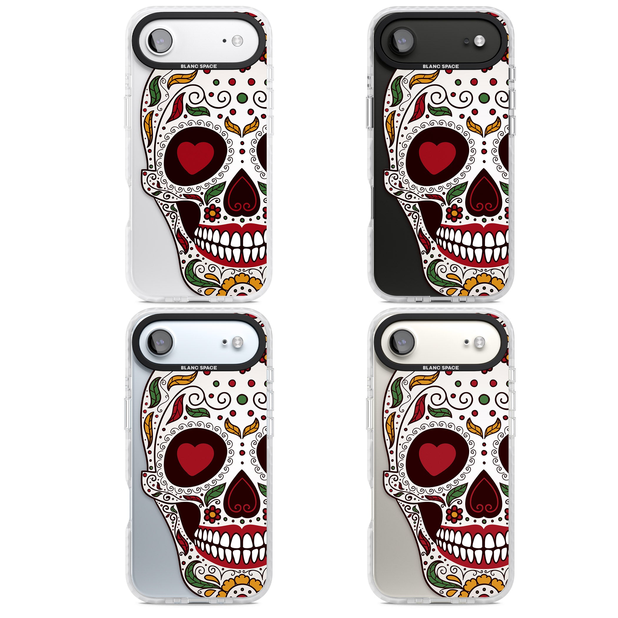 Autumn Sugar Skull iPhone 17 Air Impact Clear Phone Case APT Impact Protection