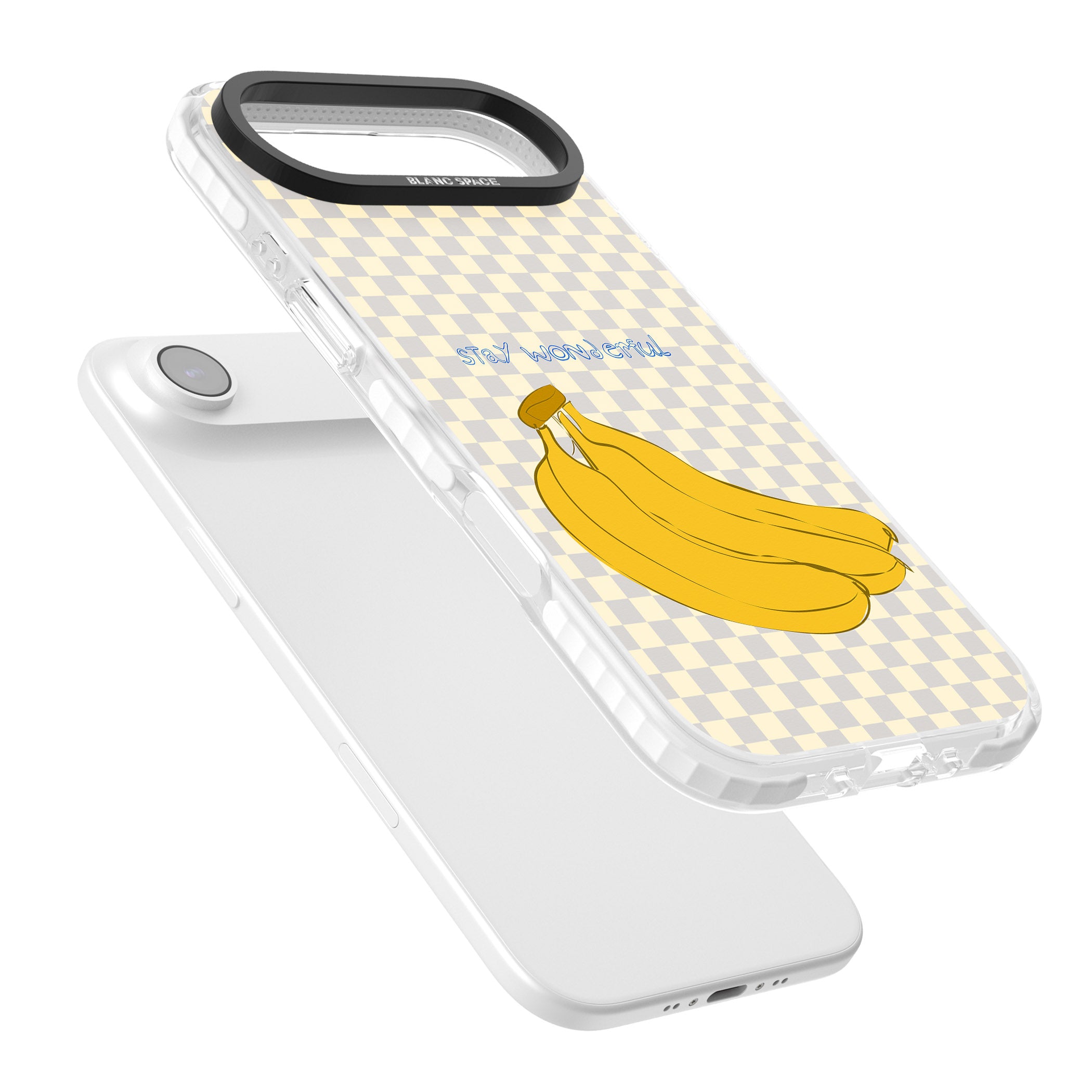 Stay Wonderful Banana iPhone 17 Air Impact Clear Phone Case Colours