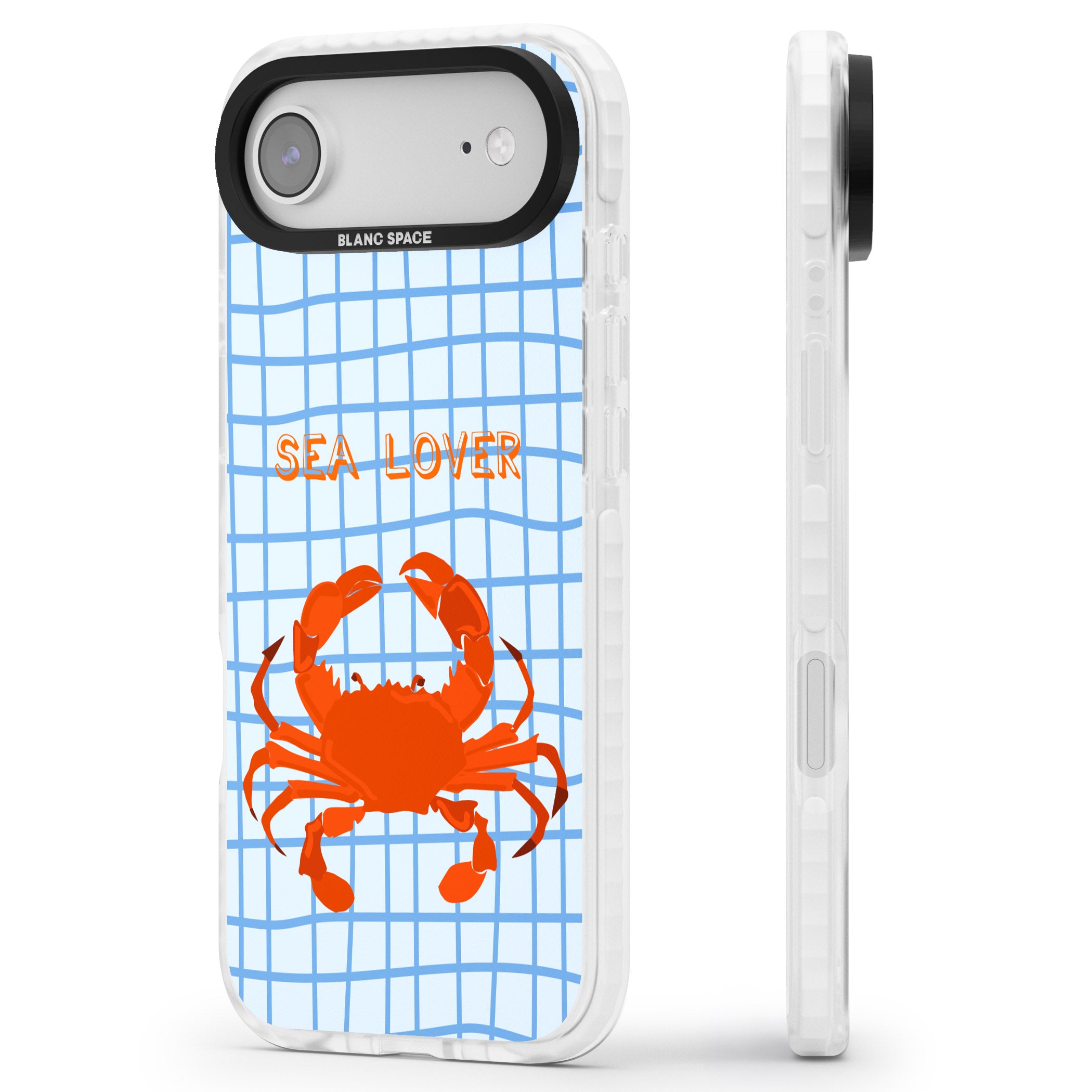 Sea Lover iPhone 17 Air Impact Clear Phone Case Side Profile
