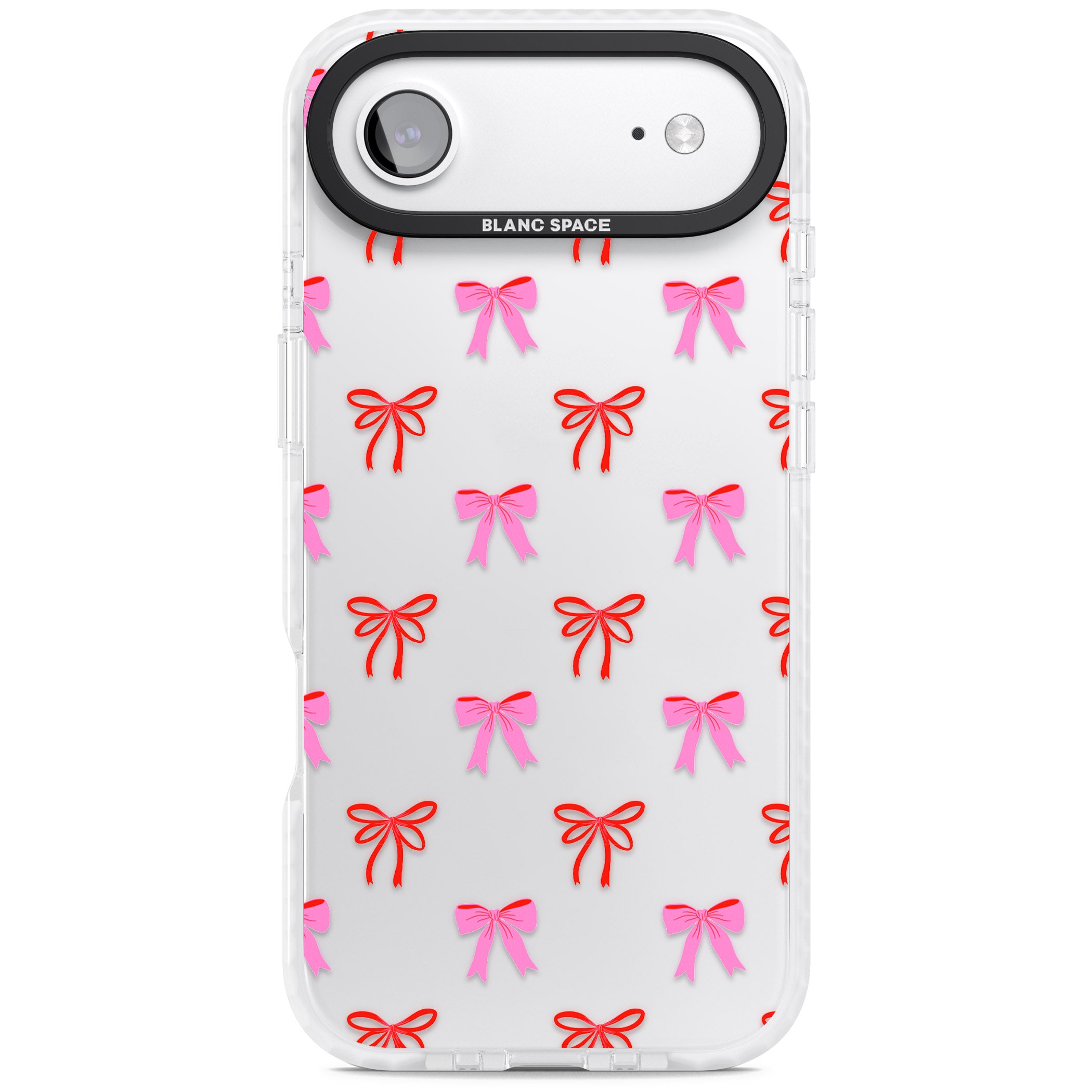 Cute Bow Pattern iPhone 17 Air Impact Clear Phone Case