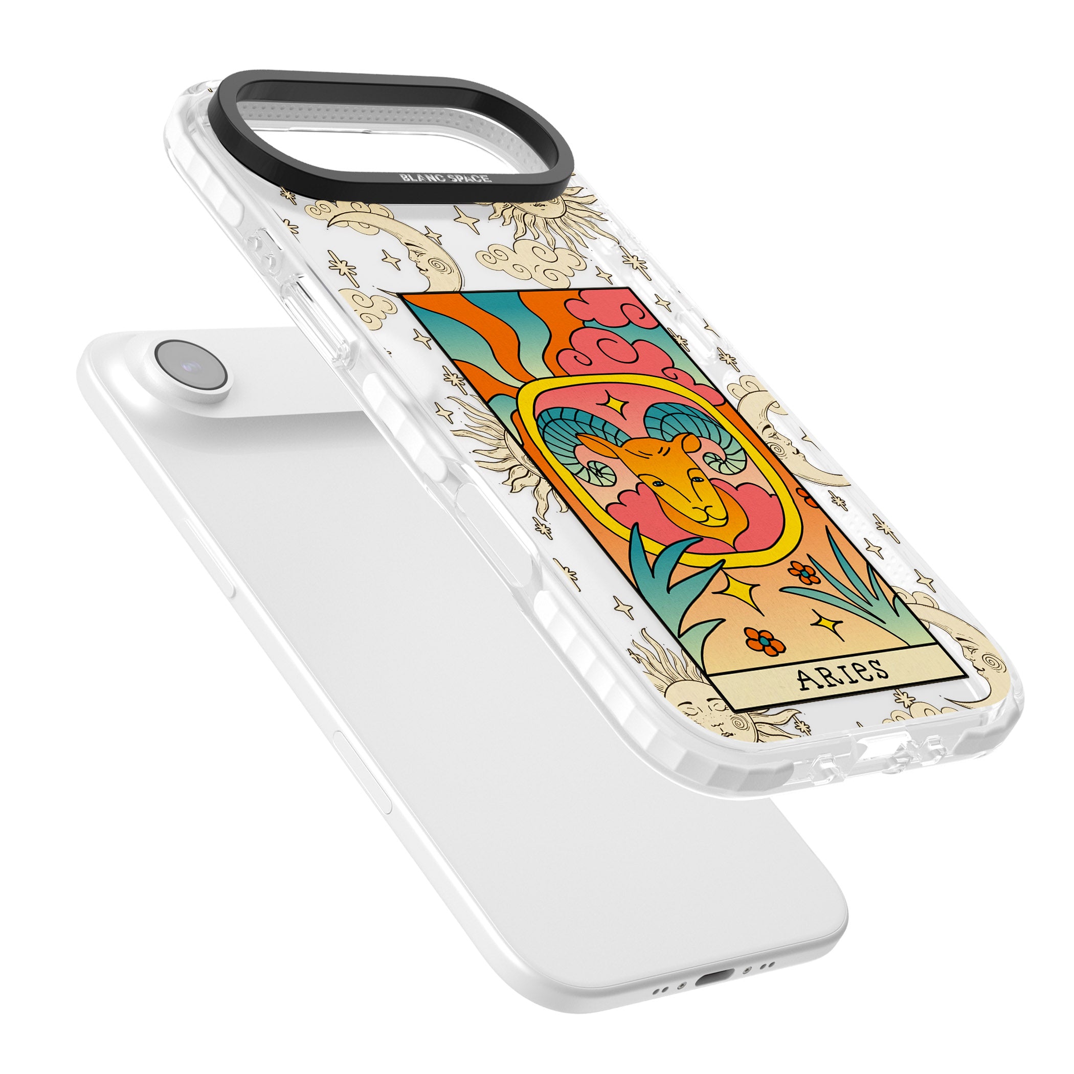 Celestial Zodiac Aries iPhone 17 Air Impact Clear Phone Case Colours