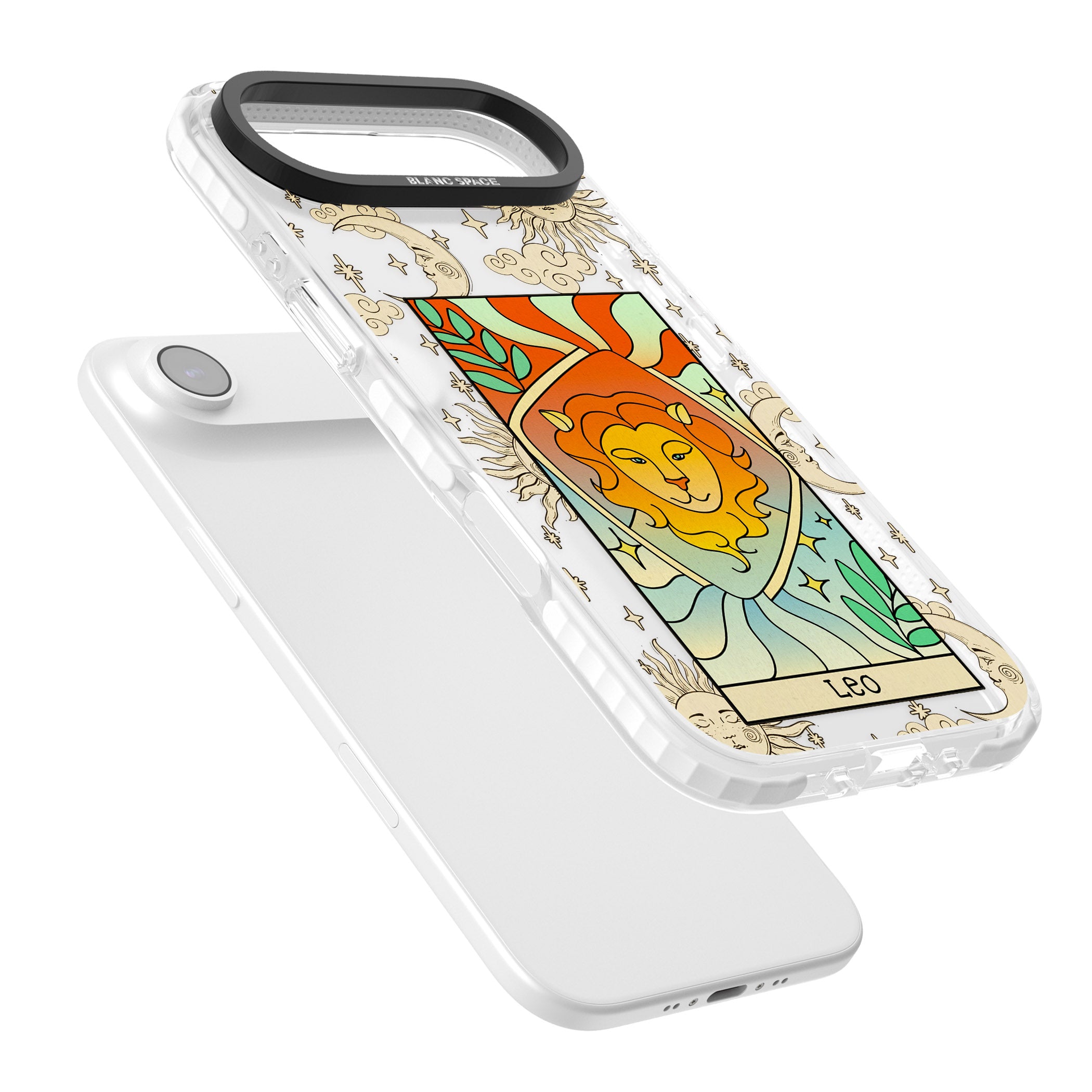 Celestial Zodiac Leo iPhone 17 Air Impact Clear Phone Case Colours