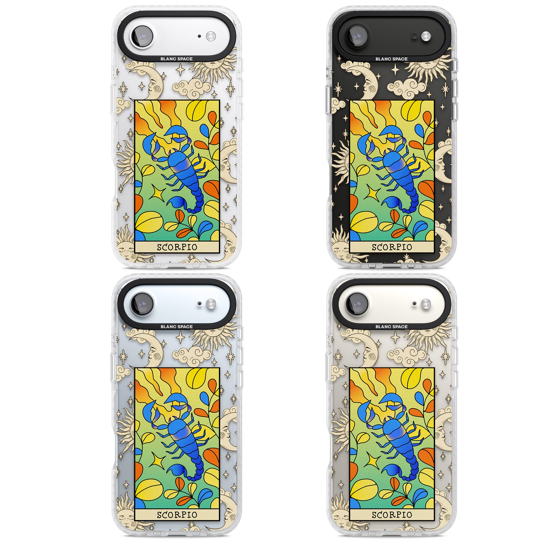 Celestial Zodiac Scorpio iPhone 17 Air Impact Clear Phone Case APT Impact Protection