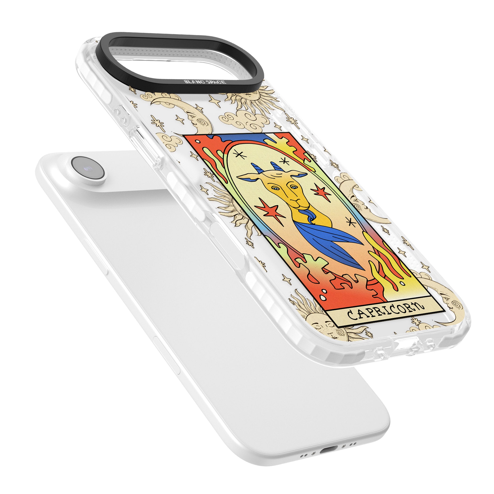 Celestial Zodiac Capricorn iPhone 17 Air Impact Clear Phone Case Colours