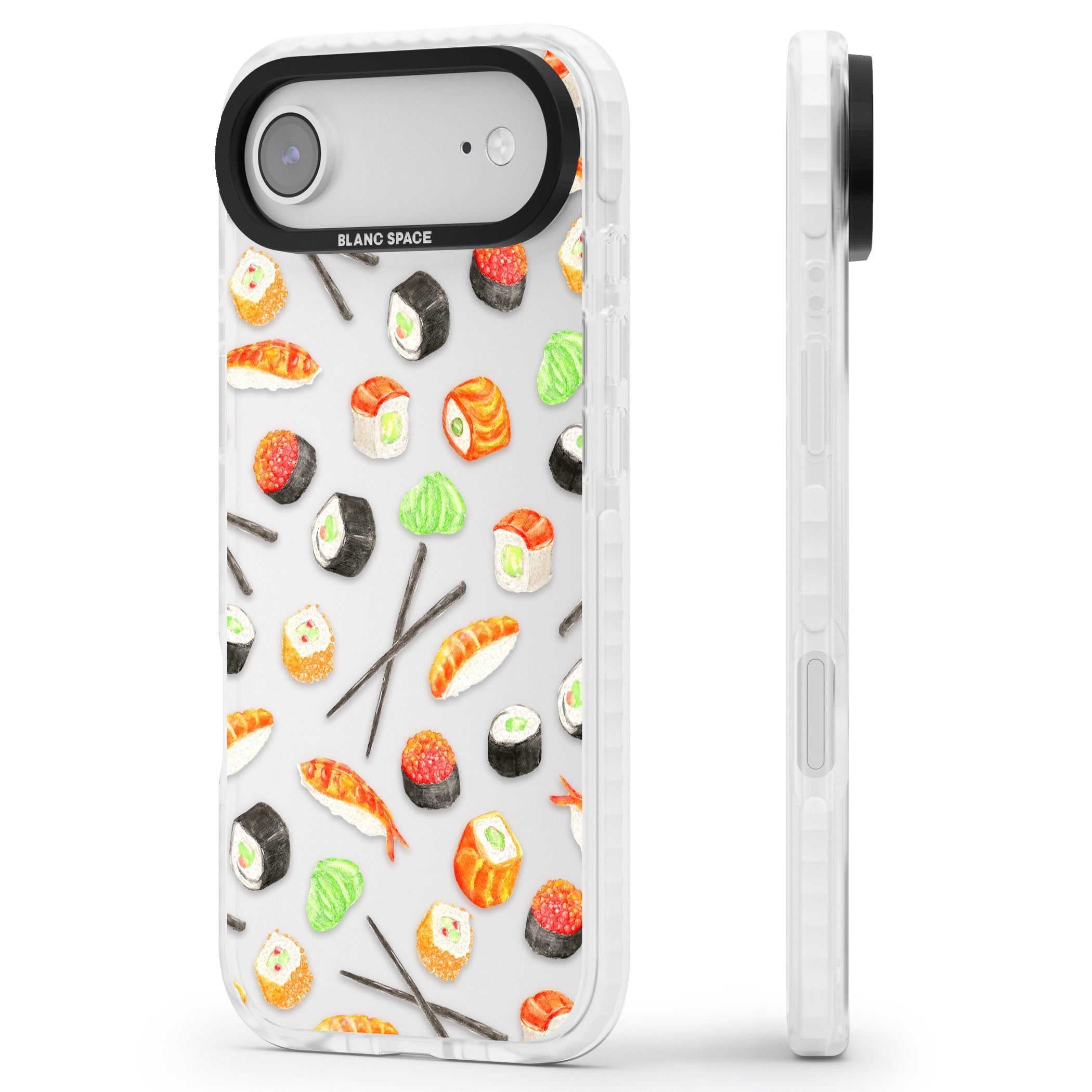 Sushi iPhone 17 Air Impact Clear Phone Case Side Profile