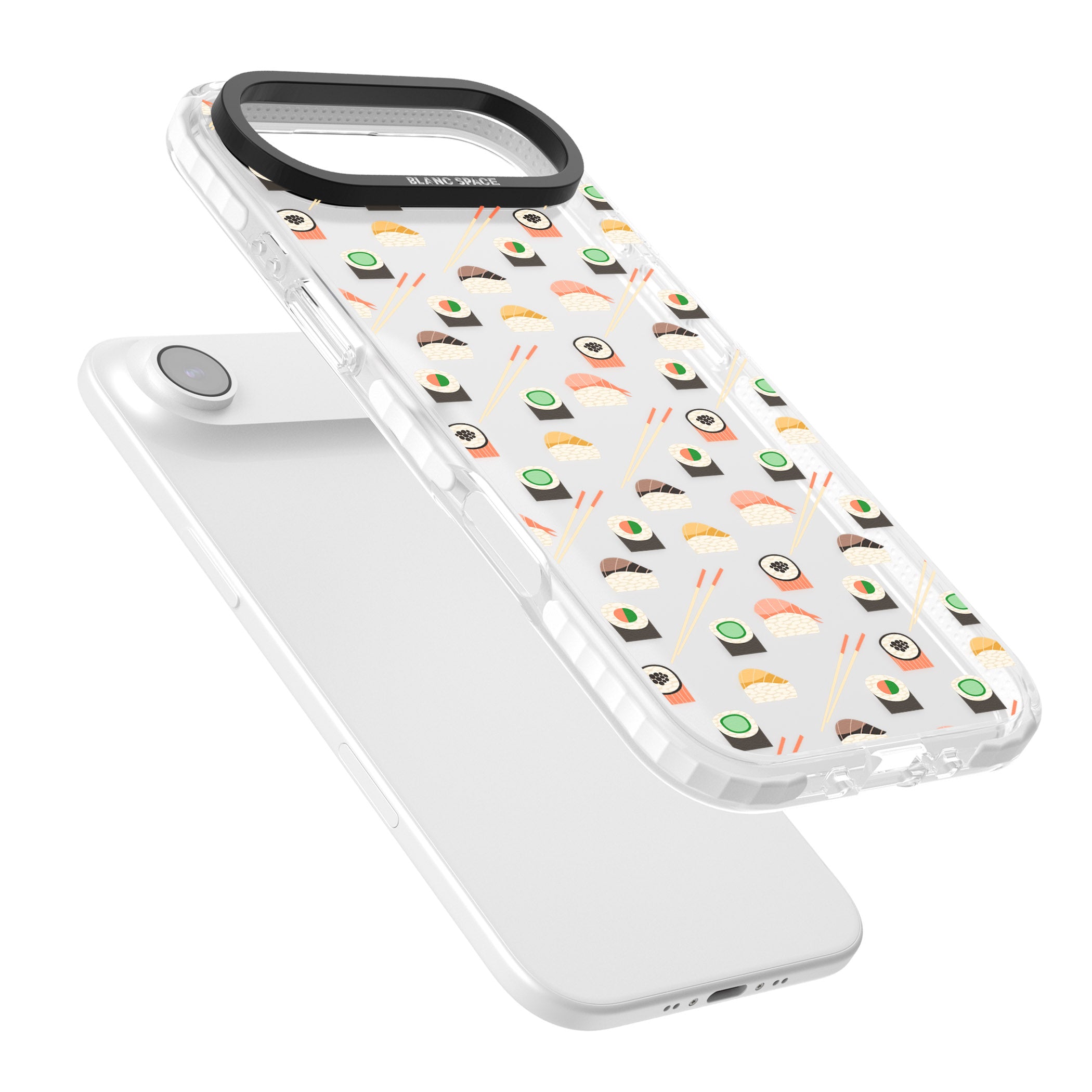Sushi & Chopsticks Pattern iPhone 17 Air Impact Clear Phone Case Colours