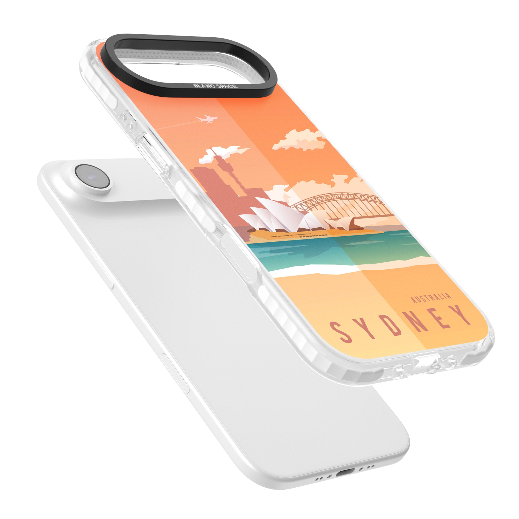 Vintage Travel Poster Sydney iPhone 17 Air Impact Clear Phone Case Colours