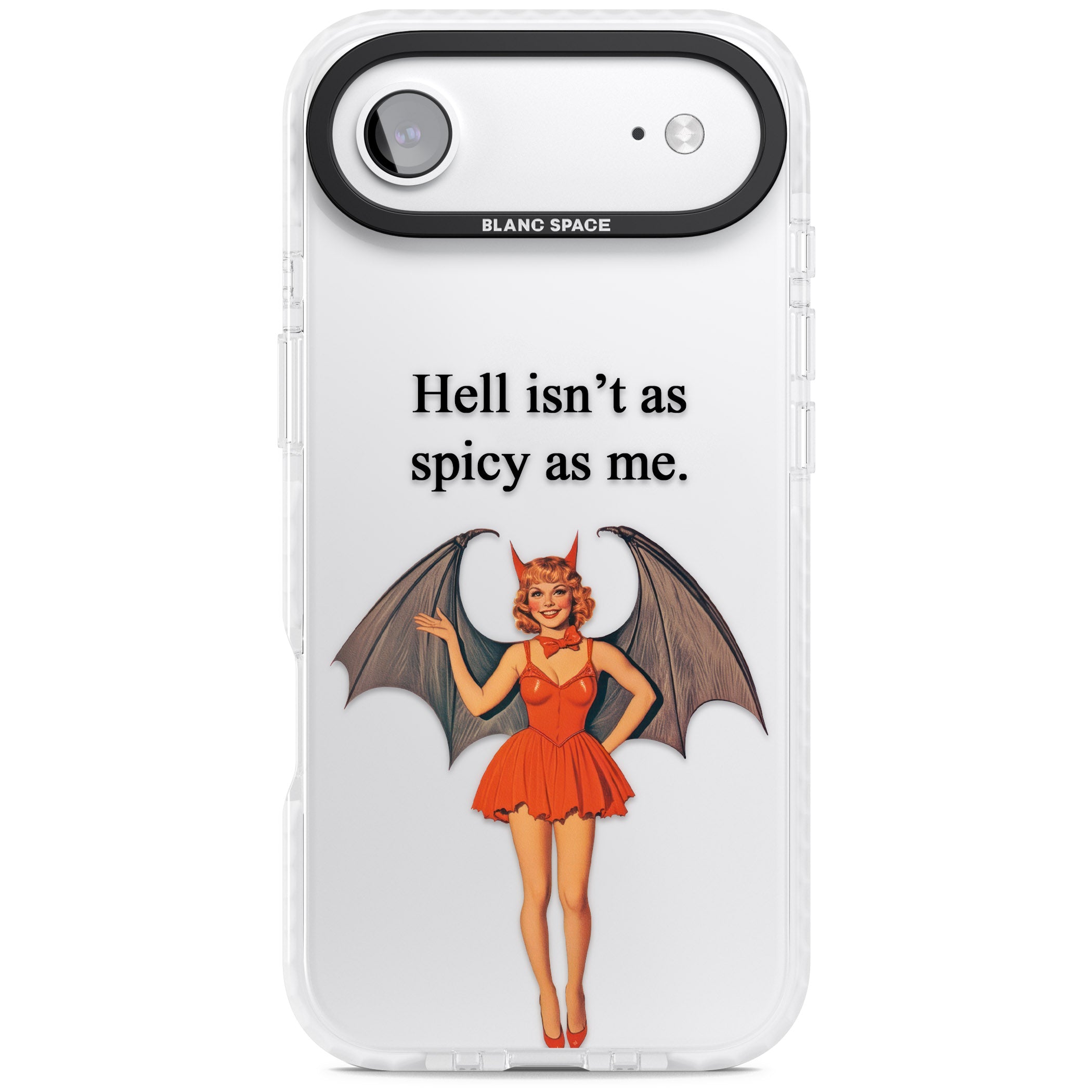 Hell Isnt As Spicy As Me iPhone 17 Air Impact Clear Phone Case