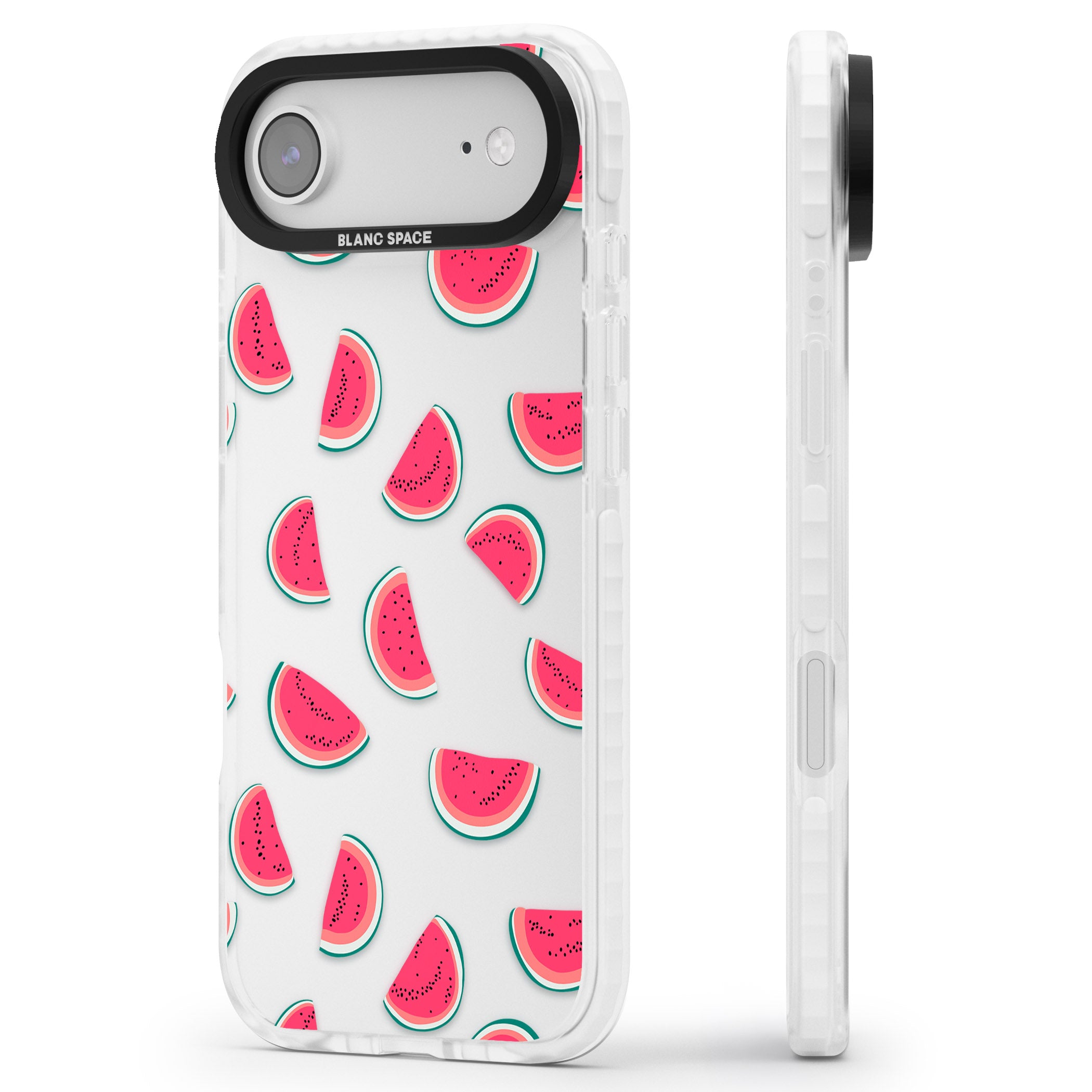 Watermelon Slices iPhone 17 Air Impact Clear Phone Case Side Profile