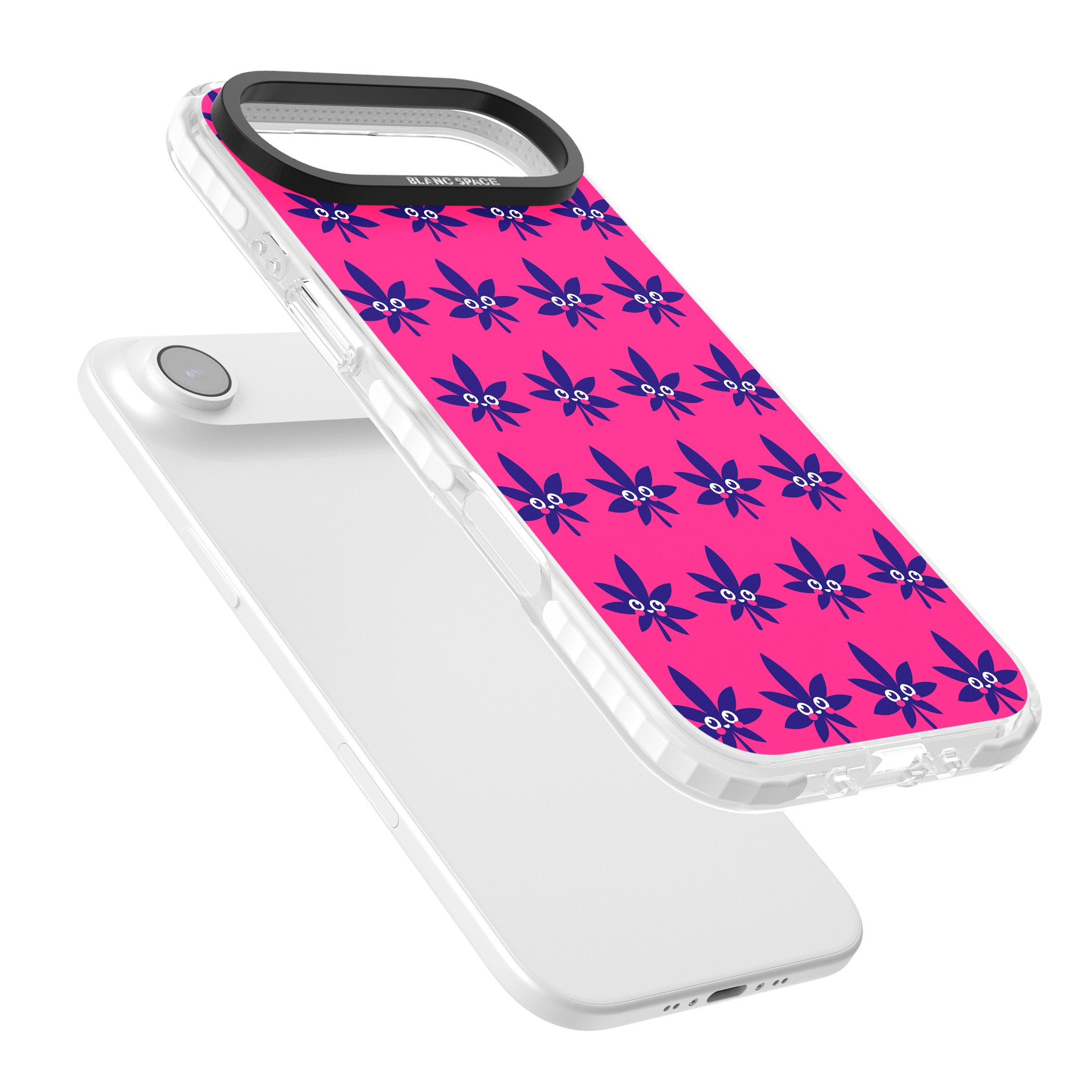 Pink Sativa iPhone 17 Air Impact Clear Phone Case Colours