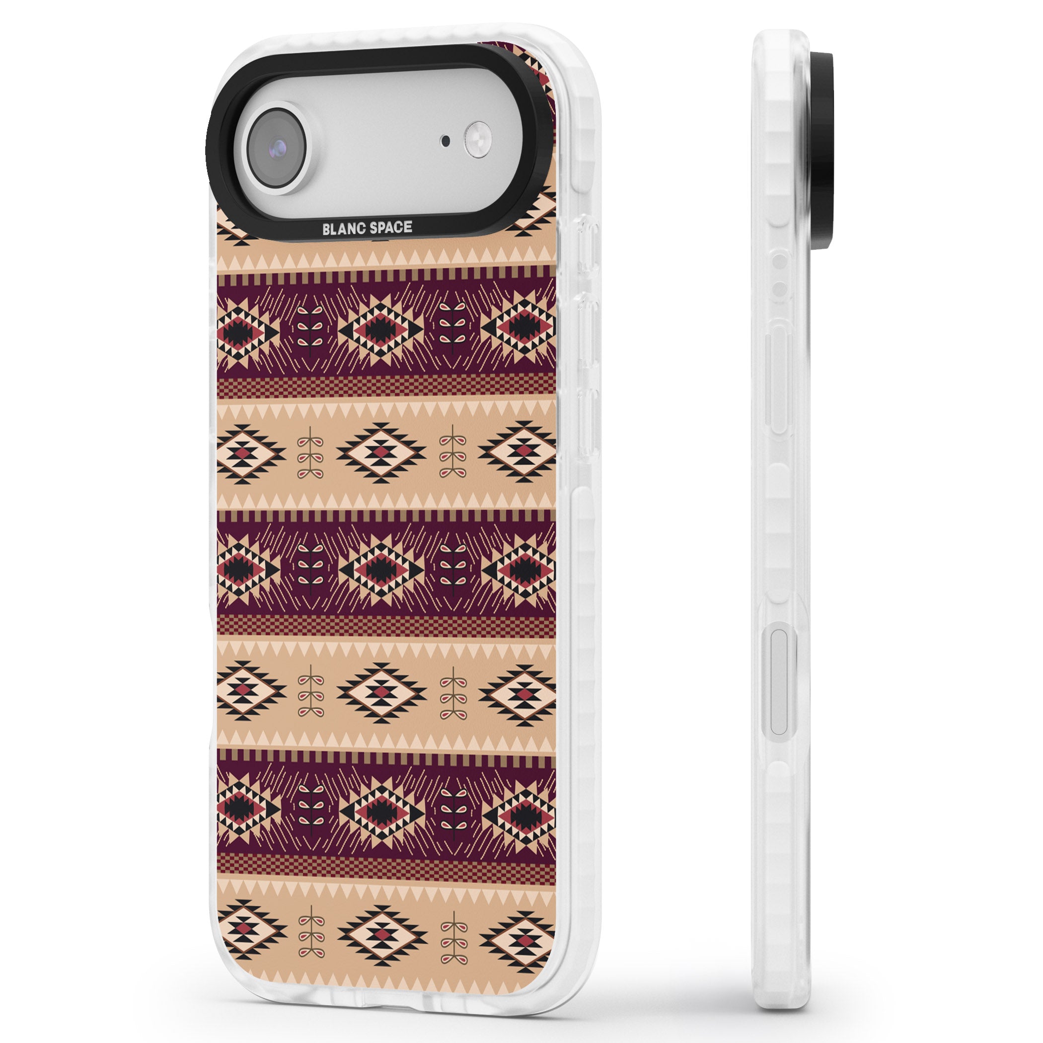 Western Poncho iPhone 17 Air Impact Clear Phone Case Side Profile