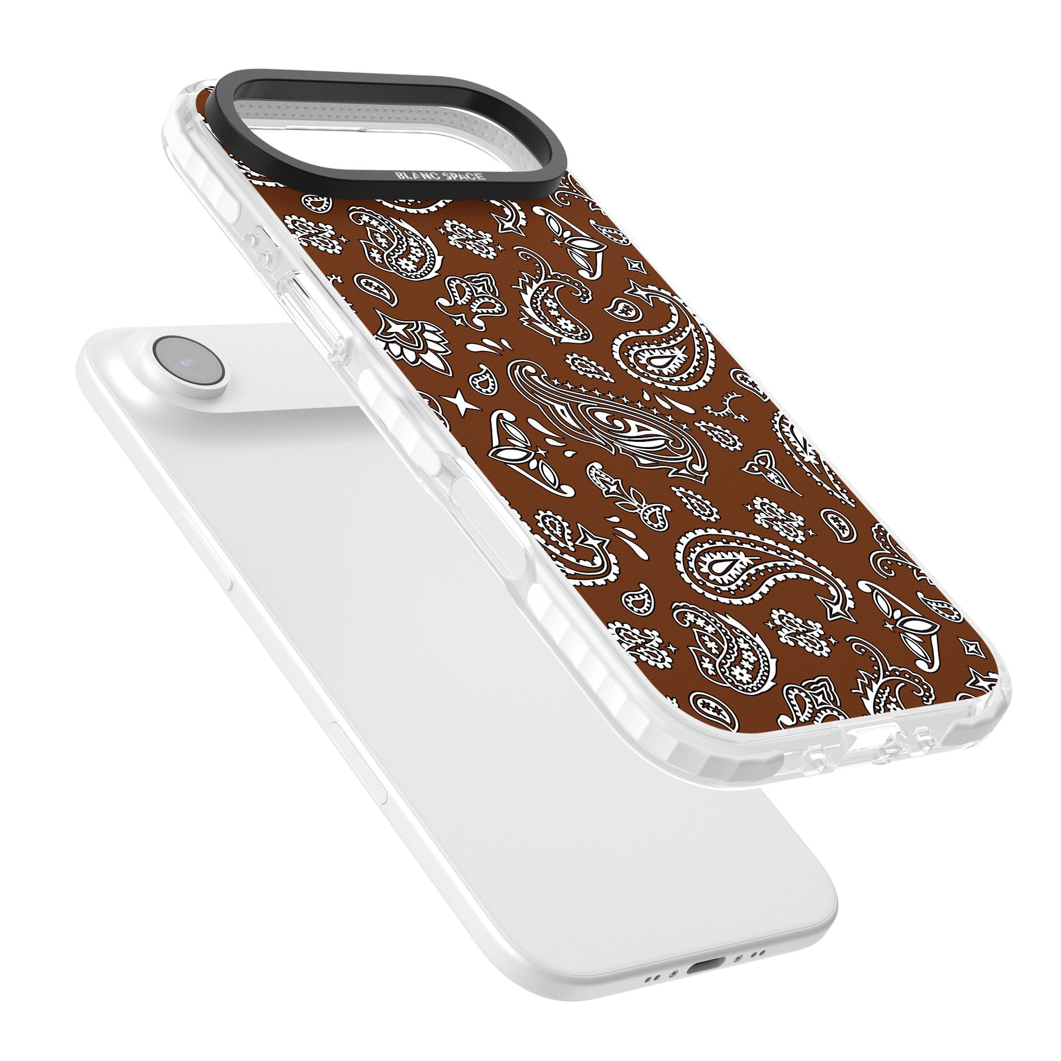 Brown Bandana iPhone 17 Air Impact Clear Phone Case Colours