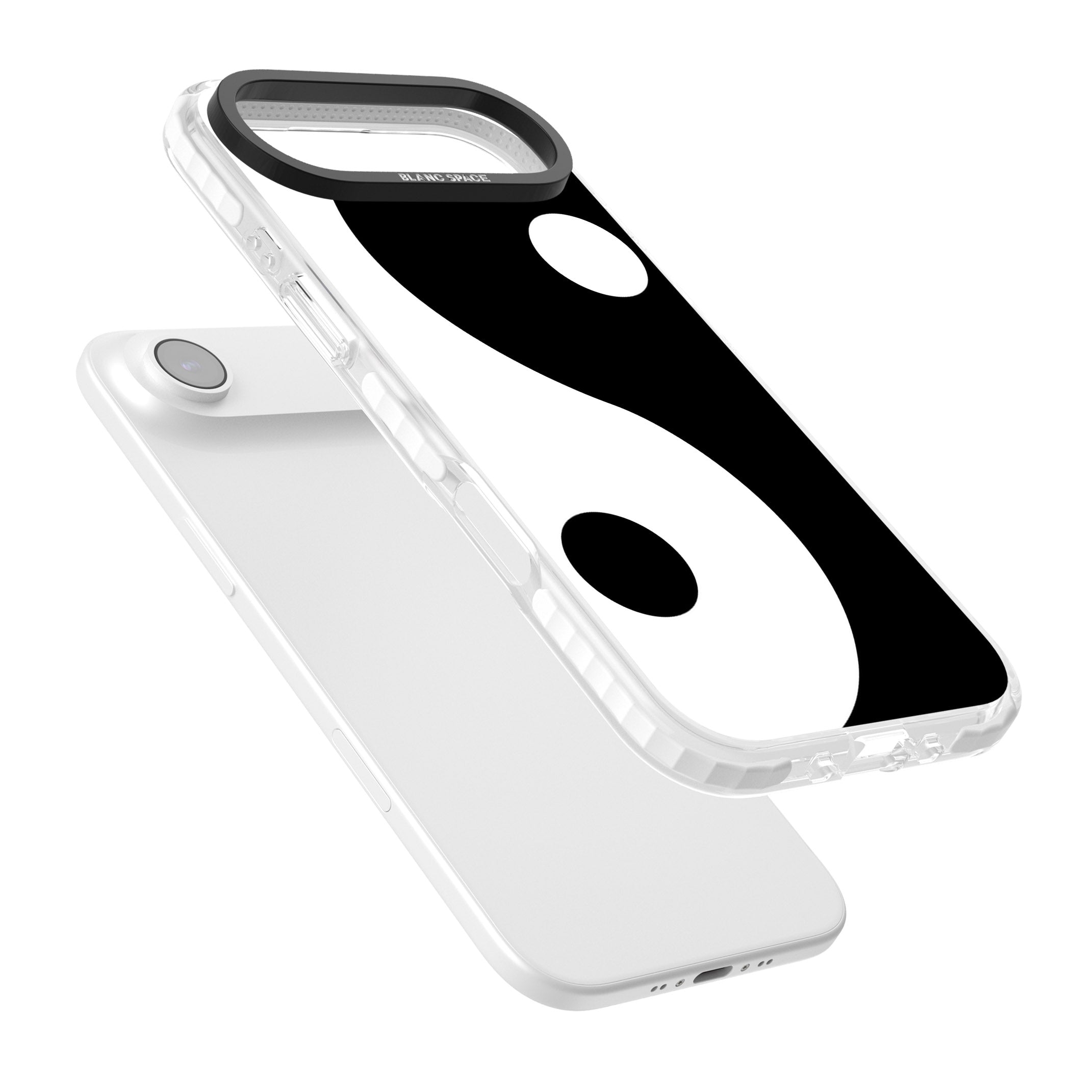 Large Yin Yang iPhone 17 Air Impact Clear Phone Case Colours
