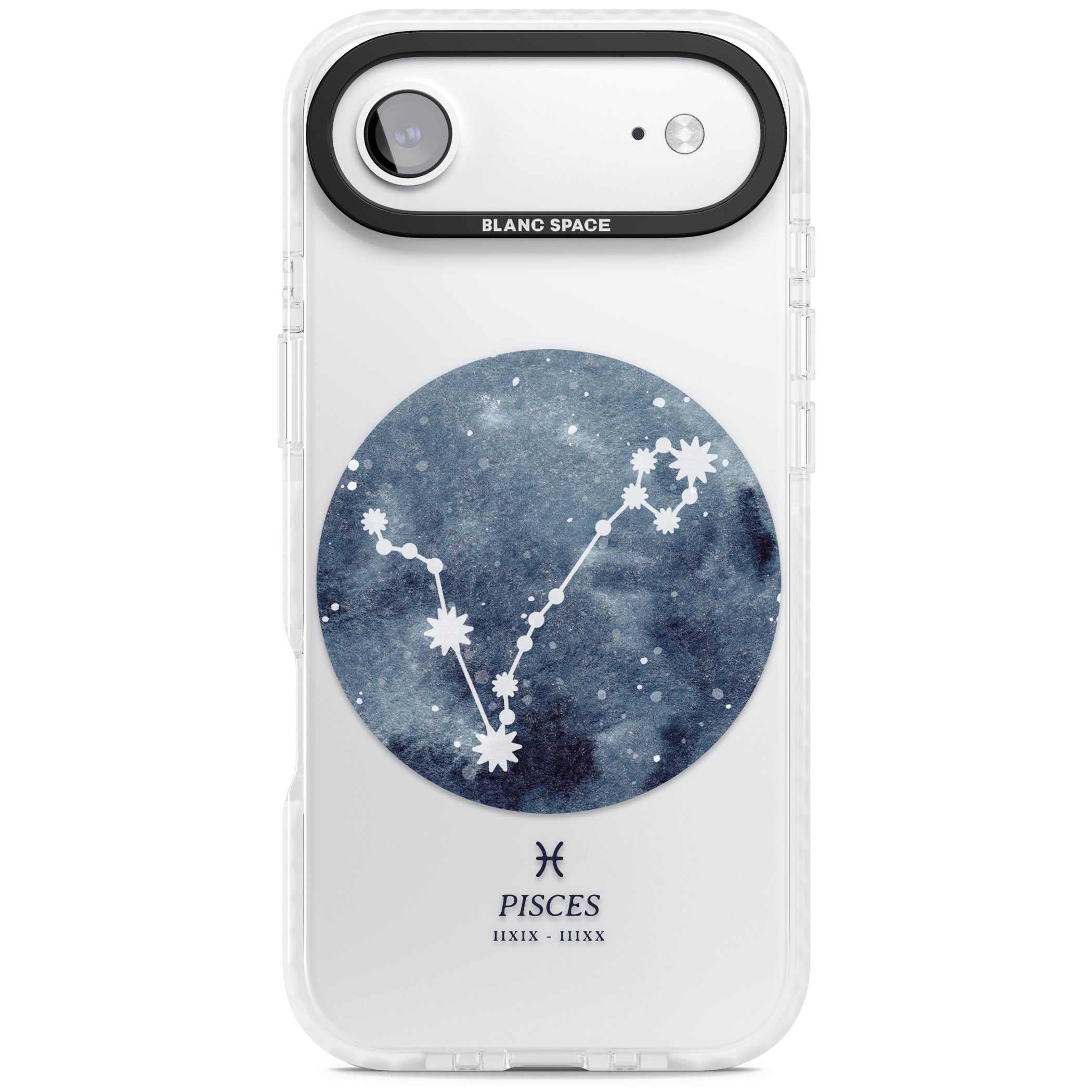 Pisces Zodiac Constellation iPhone 17 Air Impact Clear Phone Case