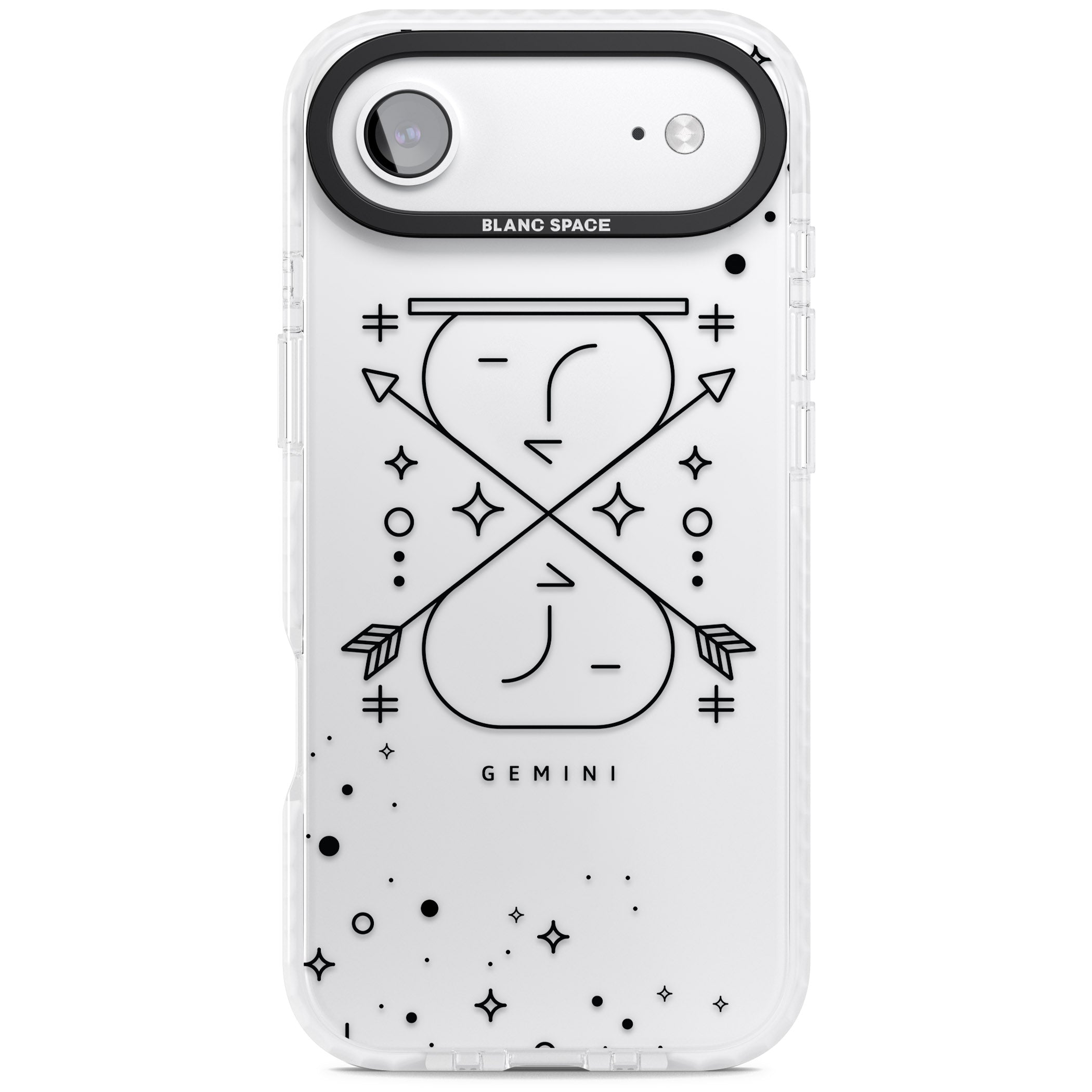 Gemini Zodiac iPhone 17 Air Impact Clear Phone Case