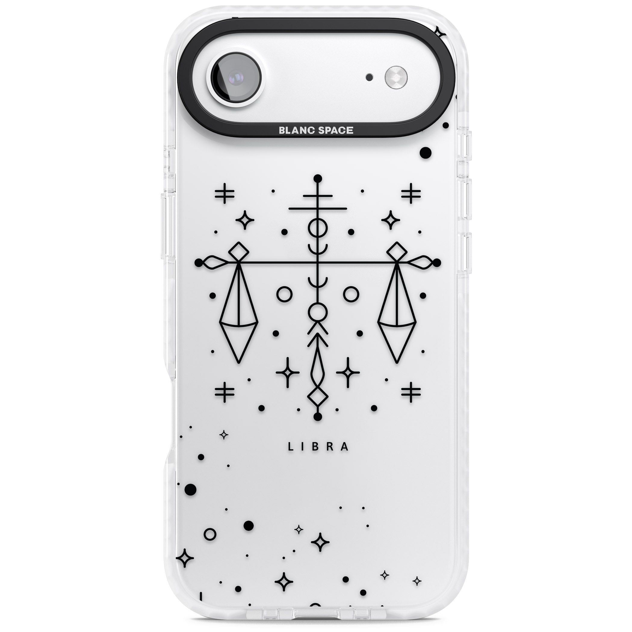 Libra Abstract Zodiac iPhone 17 Air Impact Clear Phone Case