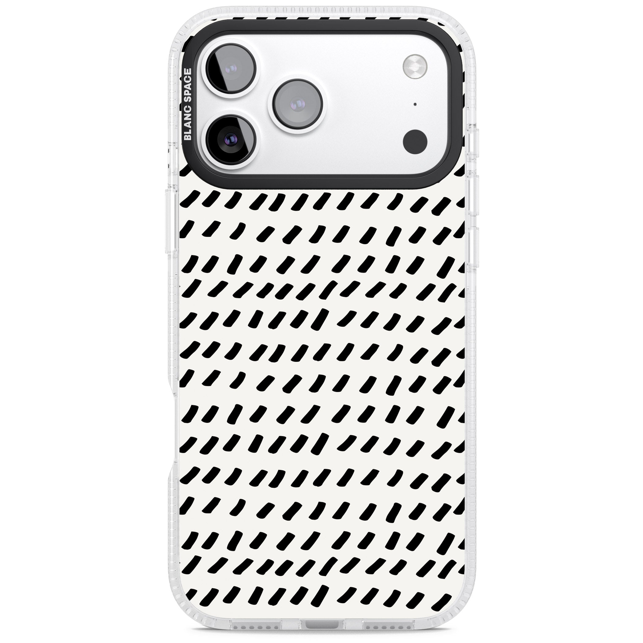 Hand Drawn Lines Pattern iPhone 17 Pro Impact Air Clear Phone Case