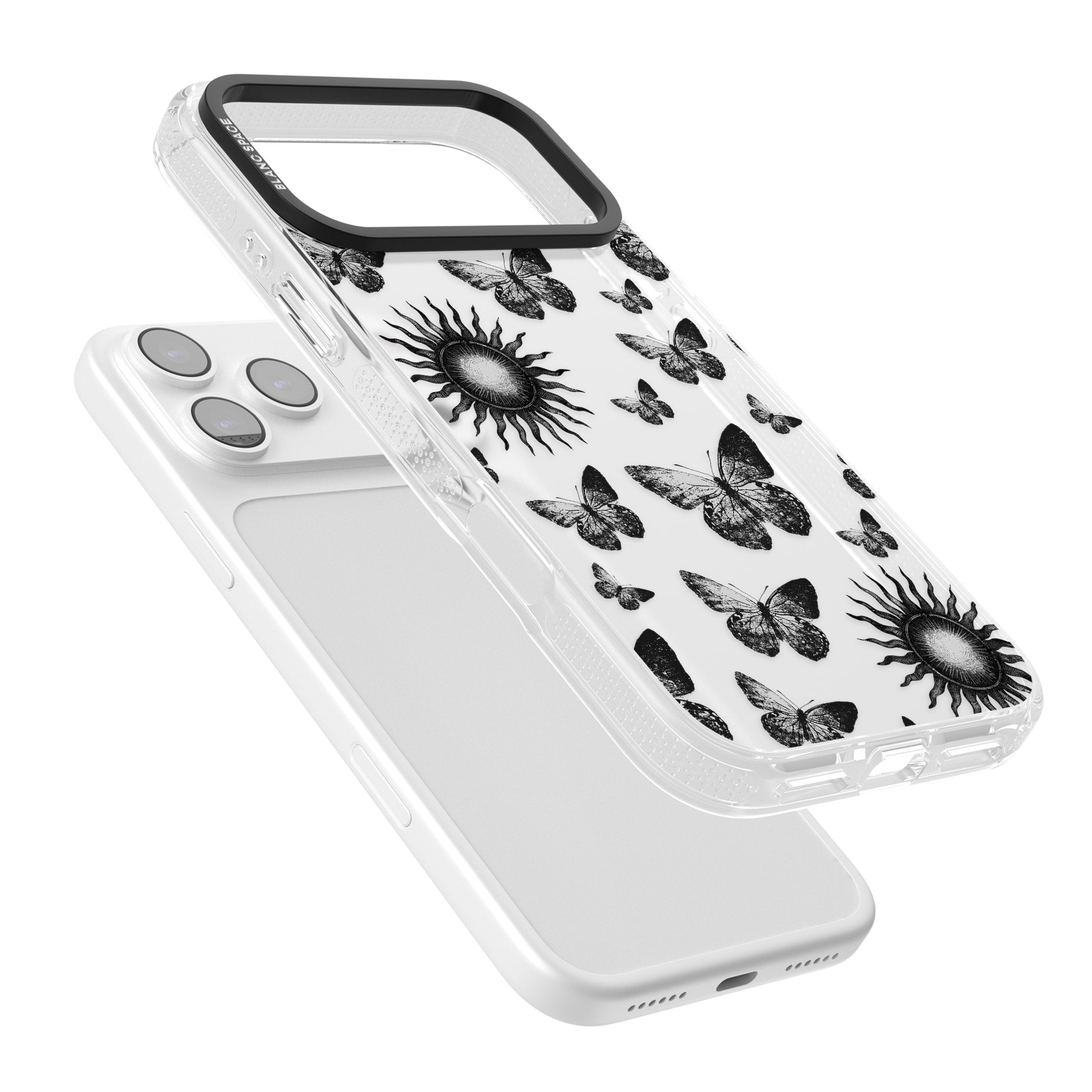 Butterflies Suns iPhone 17 Pro Impact Air Clear Phone Case Colours