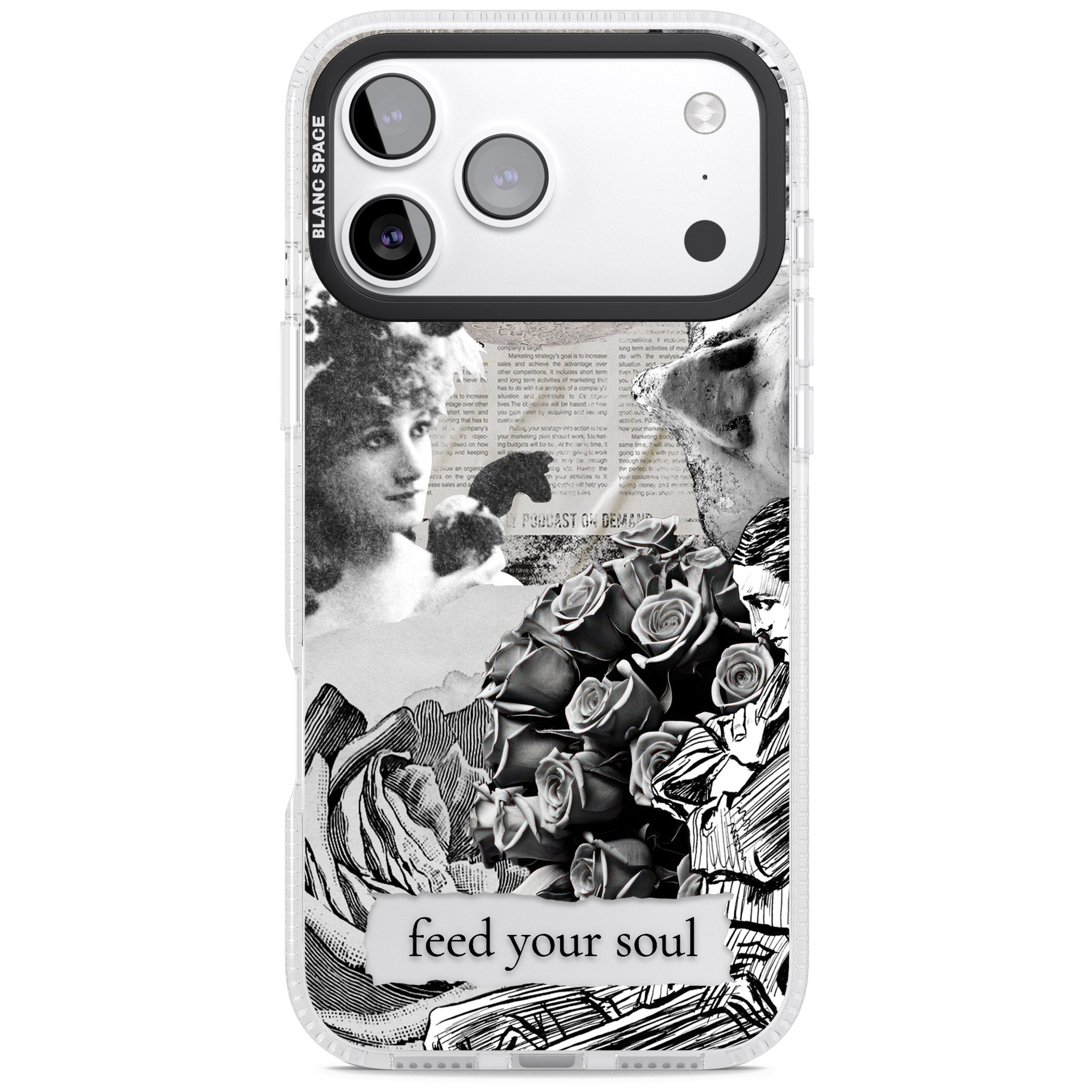 Feed Your Soul iPhone 17 Pro Impact Air Clear Phone Case