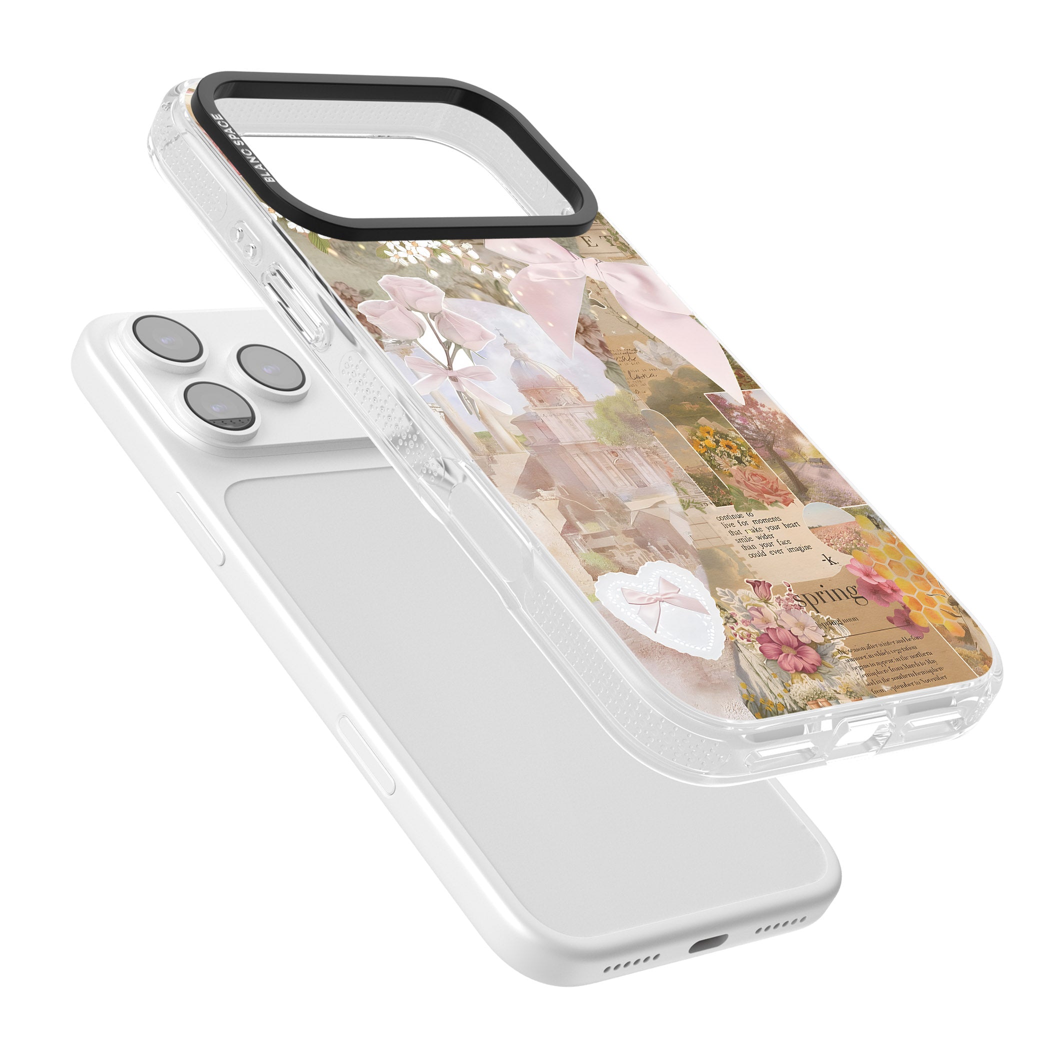 Coquette Collage iPhone 17 Pro Impact Air Clear Phone Case Colours