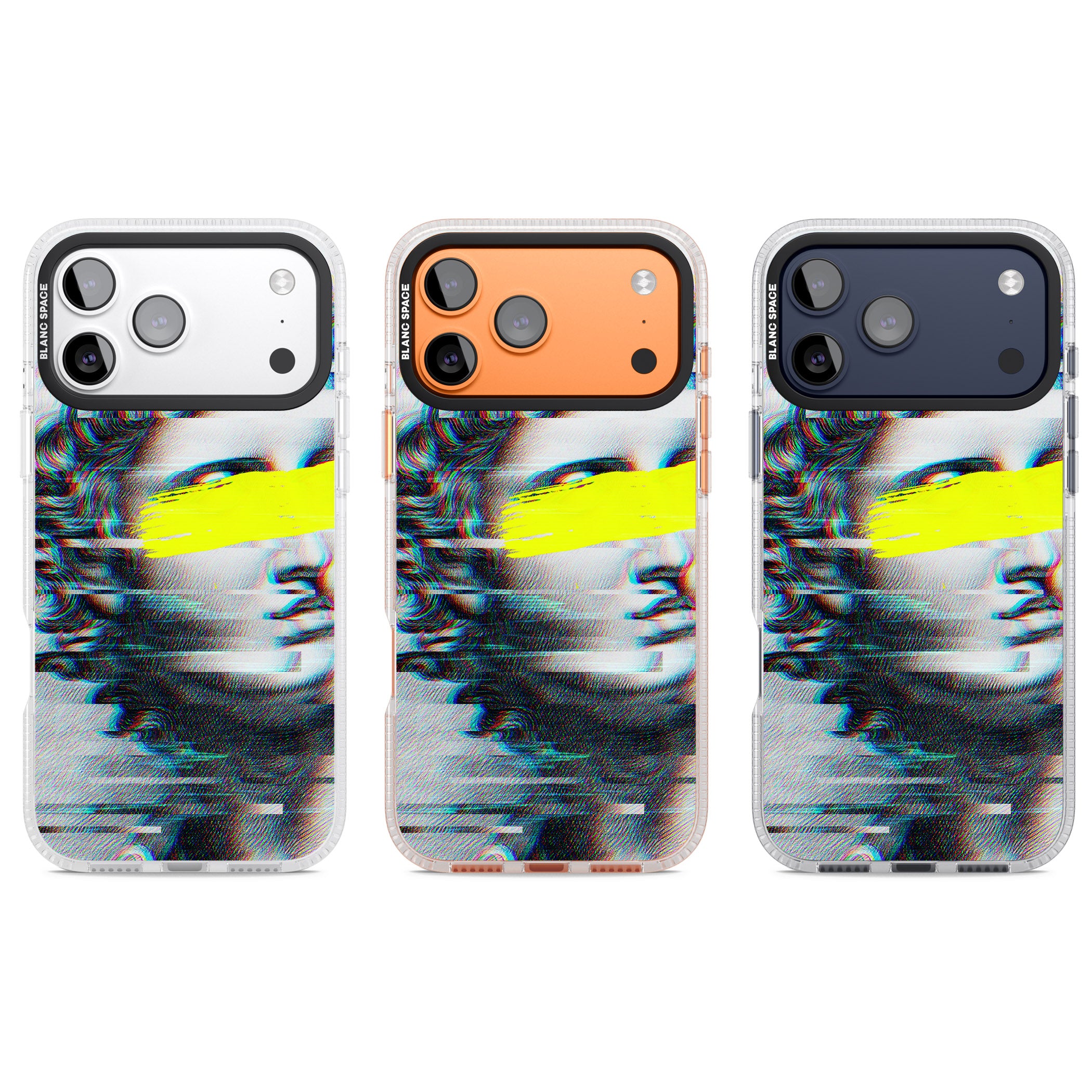 Glitched Fragment iPhone 17 Pro Impact Air Clear Phone Case APT Impact Protection