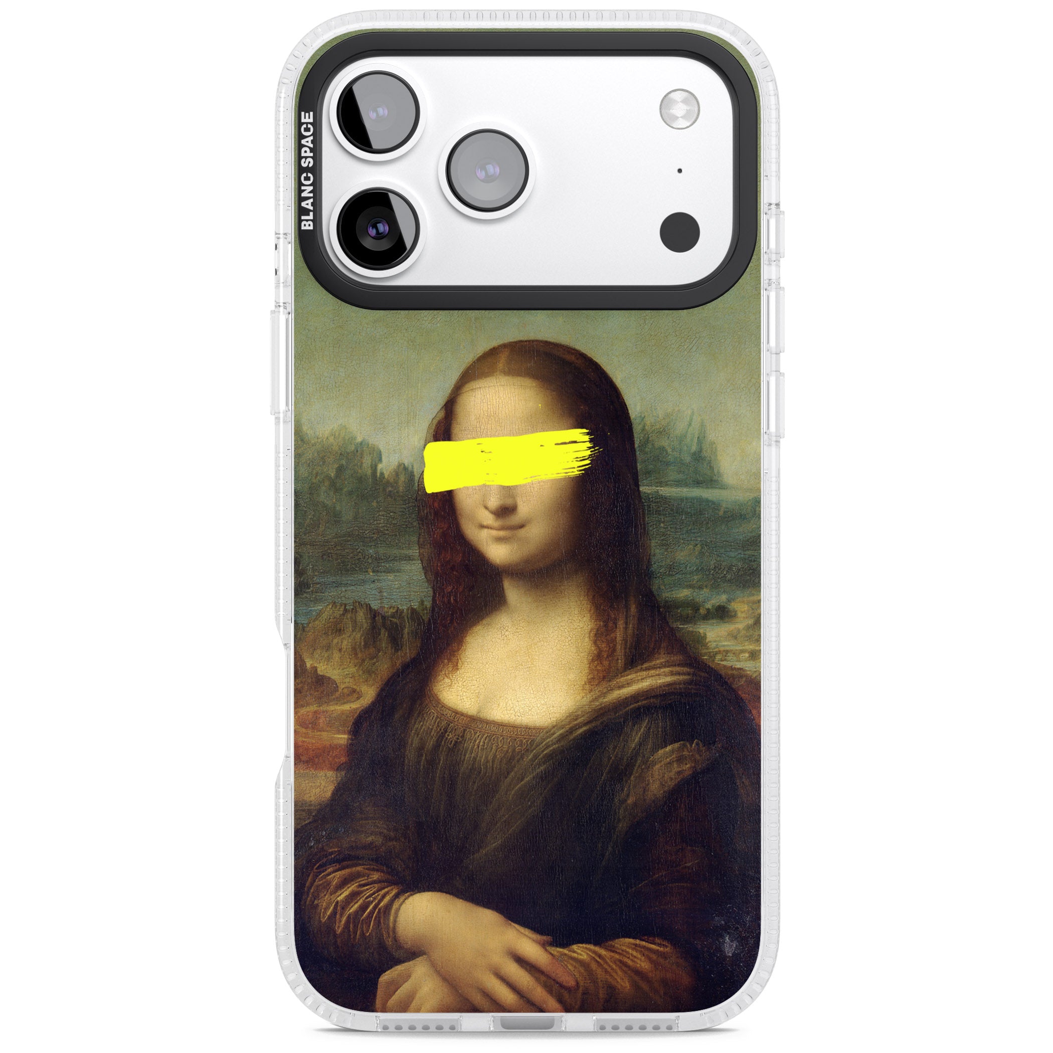 Vandaled Mona Lisa iPhone 17 Pro Impact Air Clear Phone Case