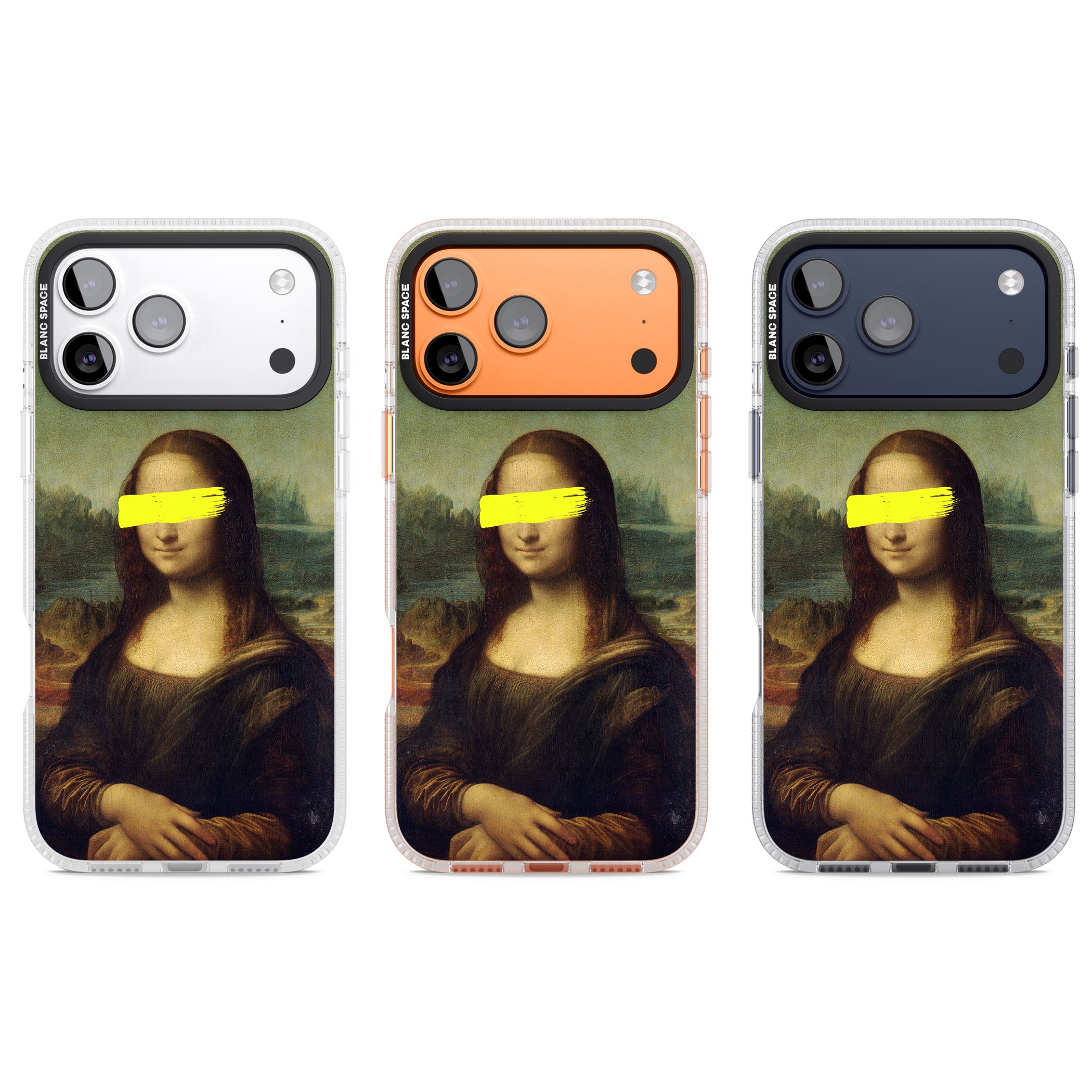 Vandaled Mona Lisa iPhone 17 Pro Impact Air Clear Phone Case APT Impact Protection