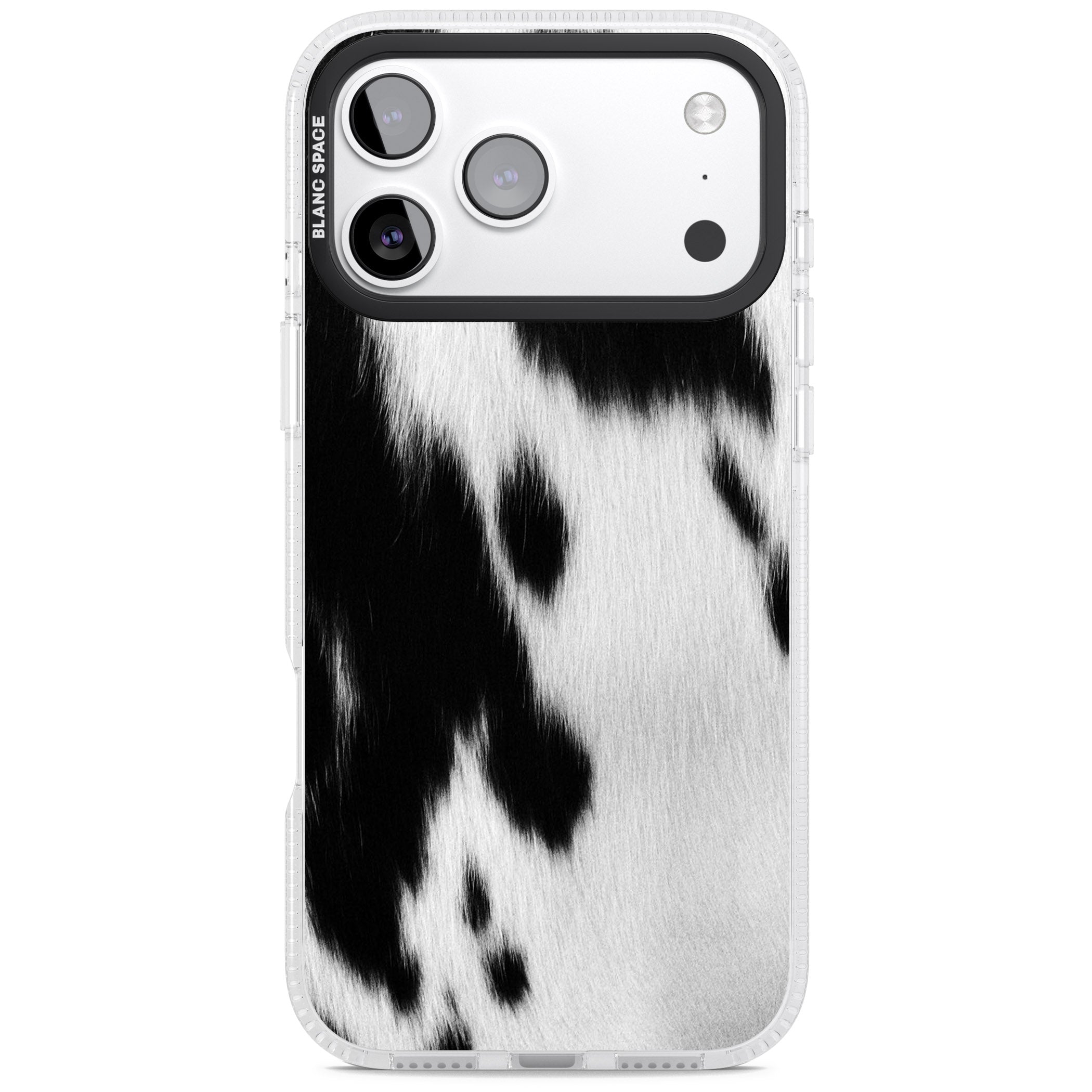 Designer Fashion Cowhide iPhone 17 Pro Impact Air Clear Phone Case