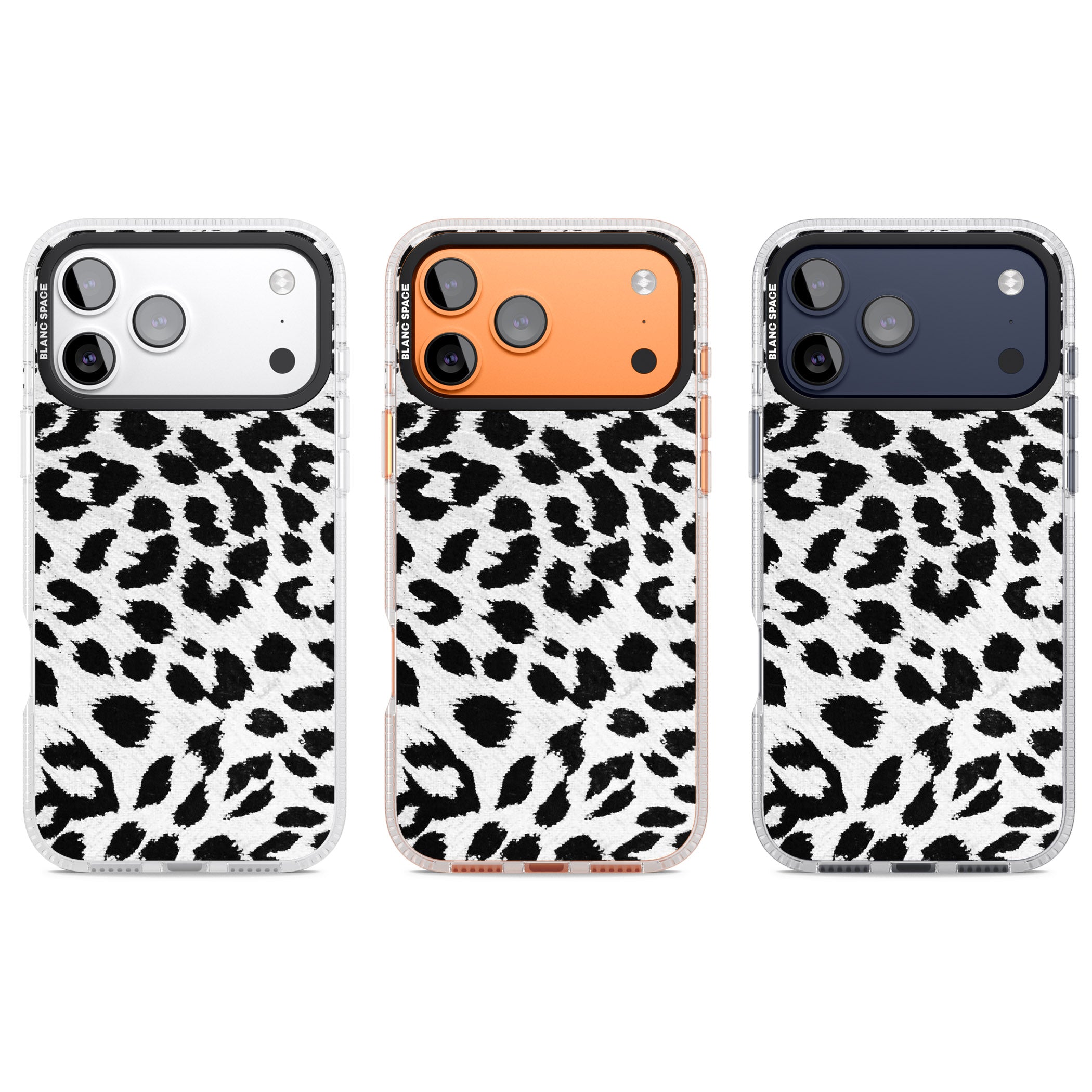 Rar Leopard Print White iPhone 17 Pro Impact Air Clear Phone Case APT Impact Protection