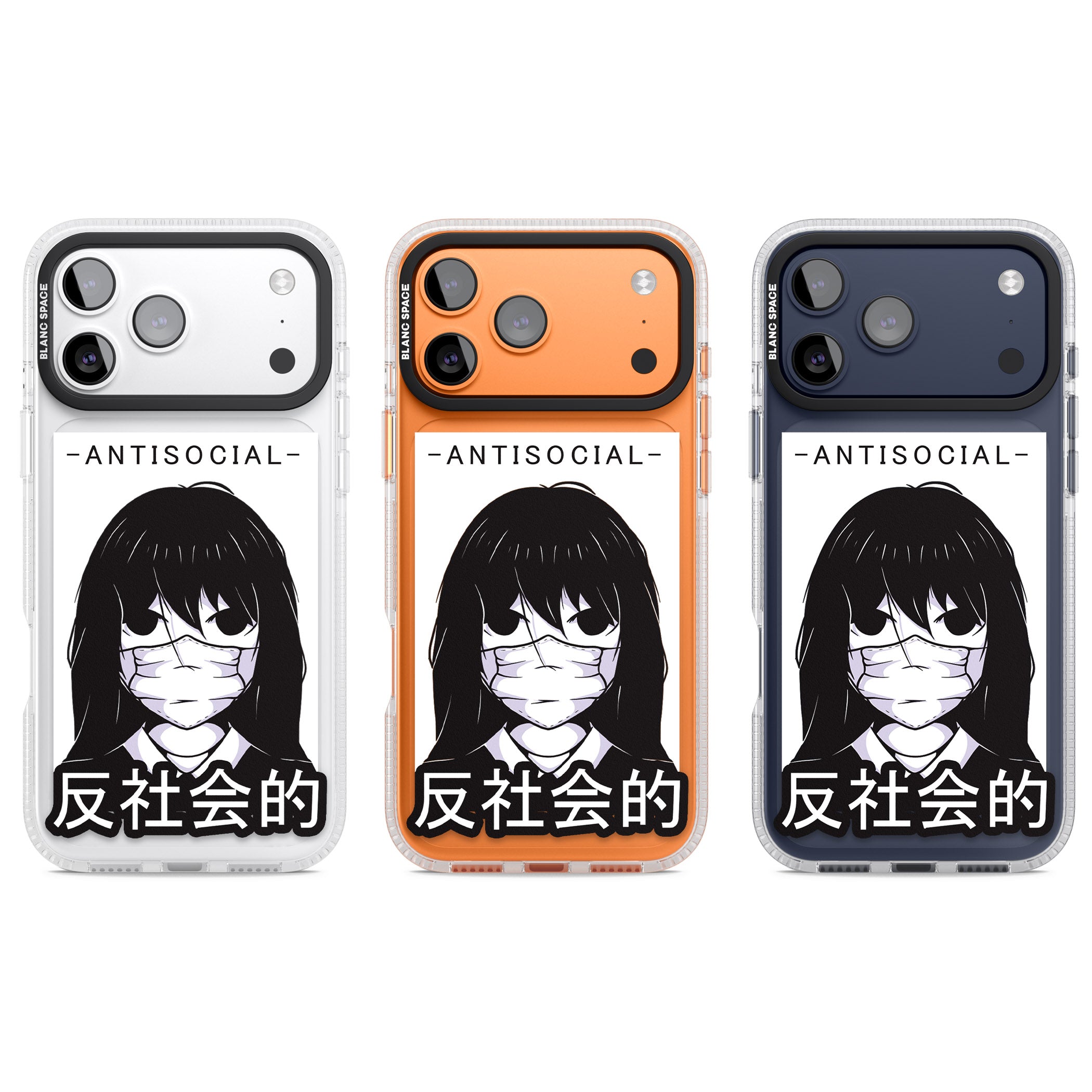 Anti Social iPhone 17 Pro Impact Air Clear Phone Case APT Impact Protection