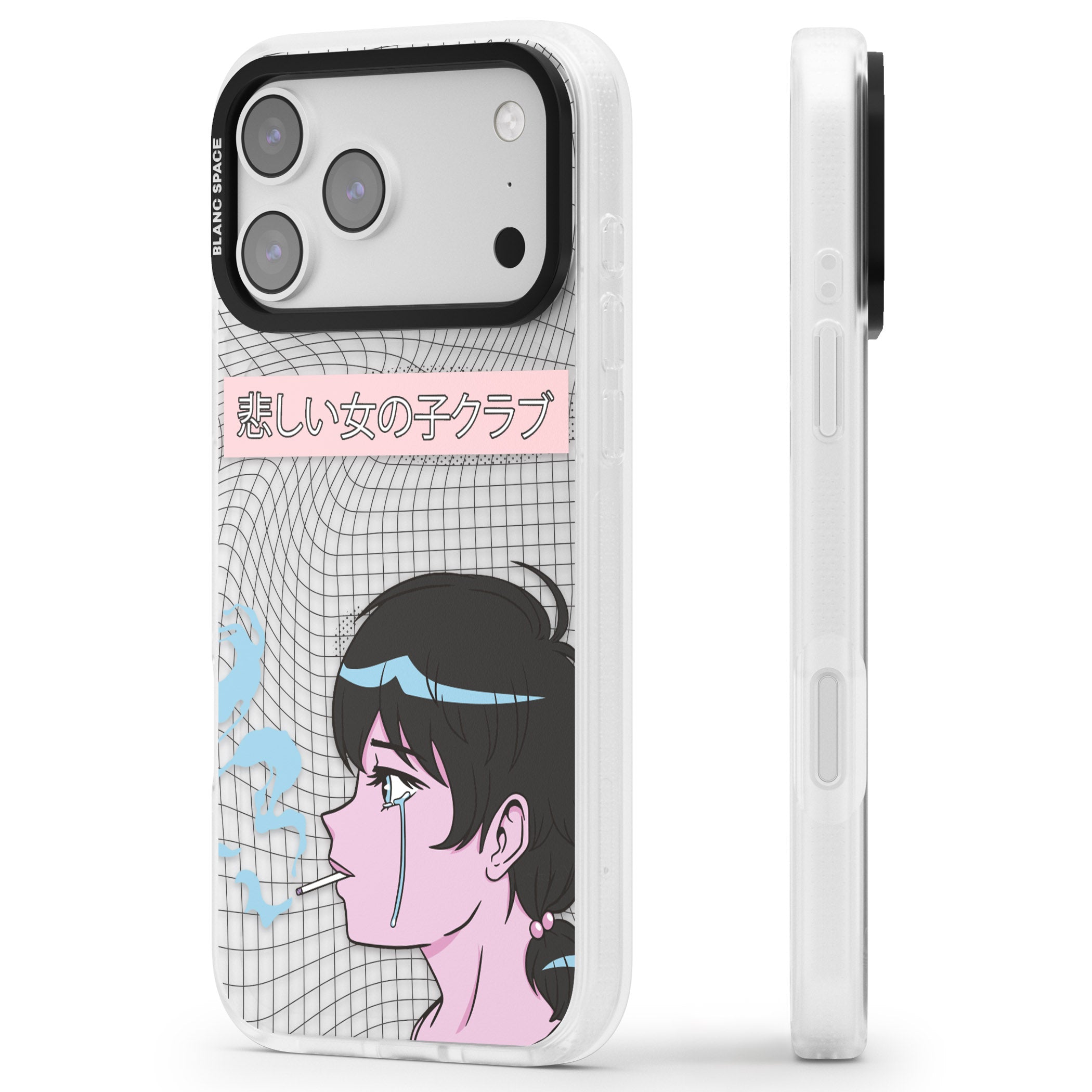 Lost Love iPhone 17 Pro Impact Air Clear Phone Case Side Profile