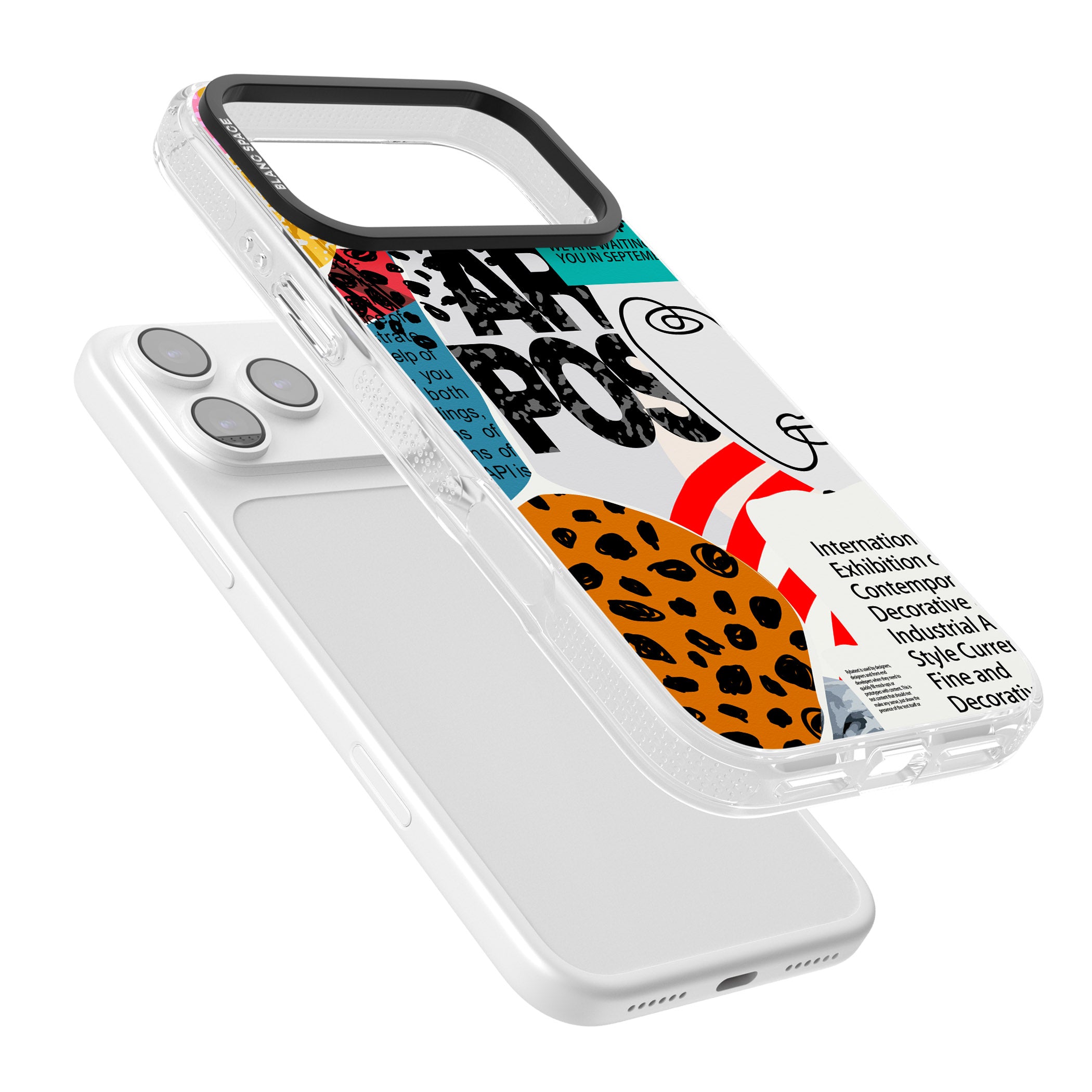 Abstract Art Poster iPhone 17 Pro Impact Air Clear Phone Case Colours