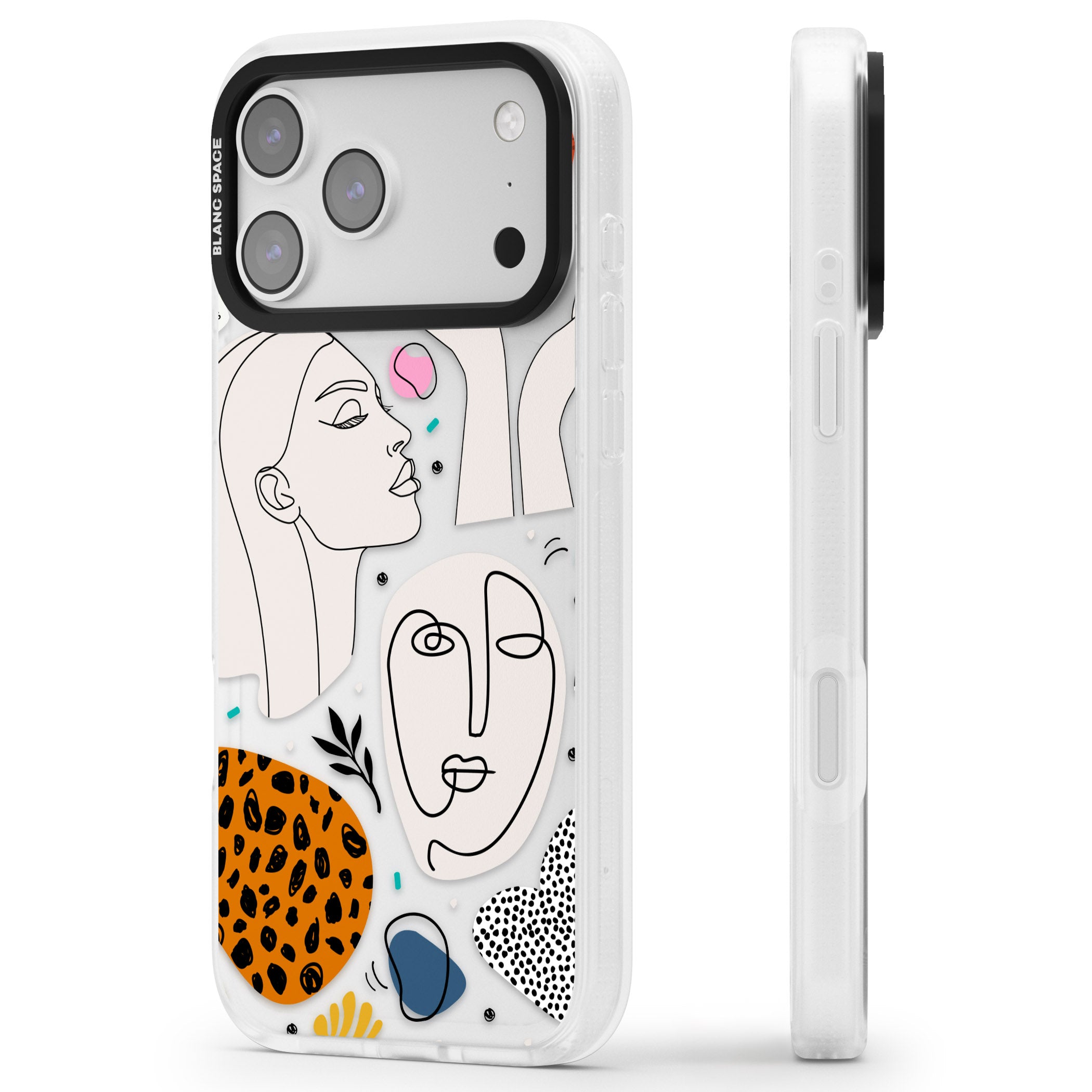 Artistic Expression Scrapbook iPhone 17 Pro Impact Air Clear Phone Case Side Profile