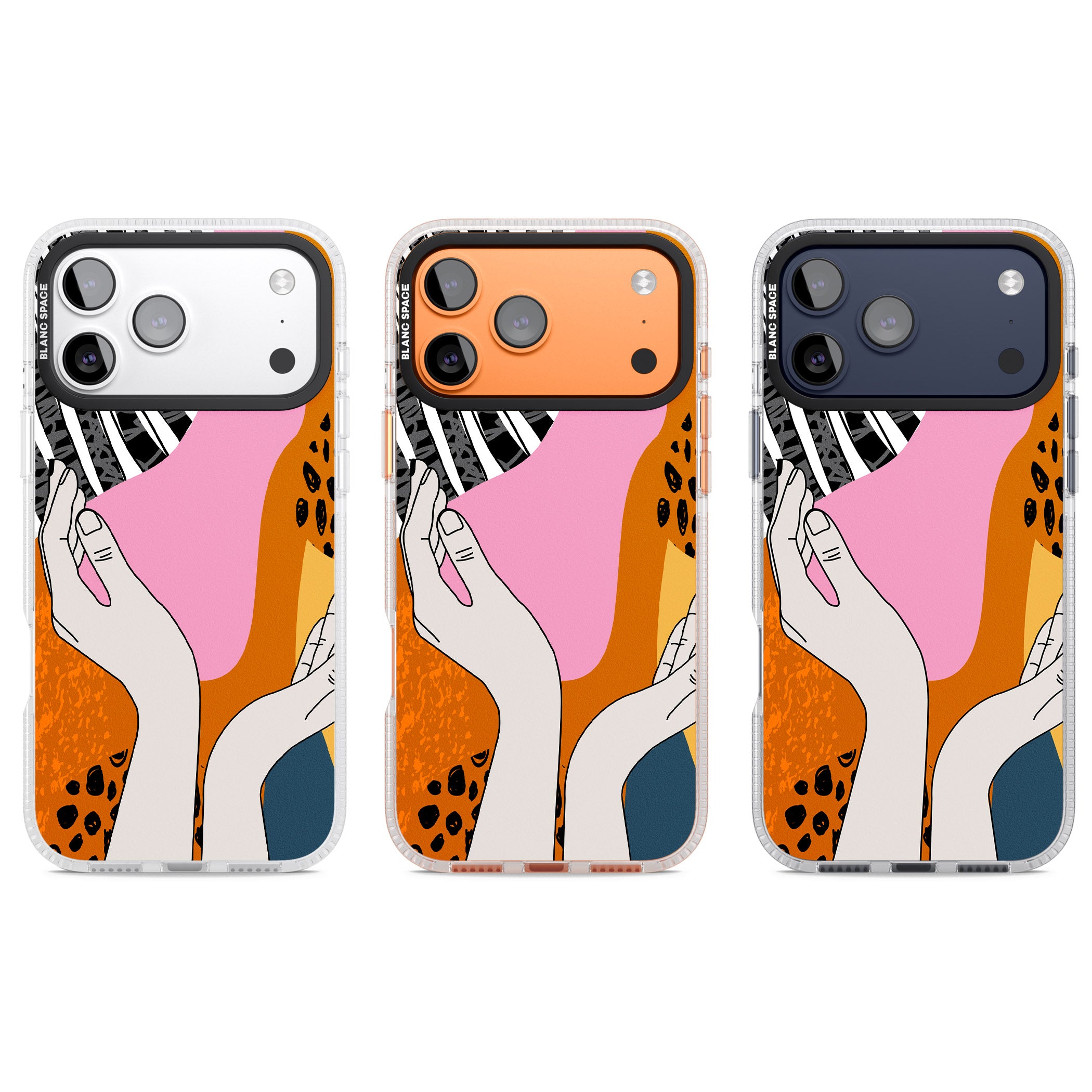 Abstract Vibes iPhone 17 Pro Impact Air Clear Phone Case APT Impact Protection