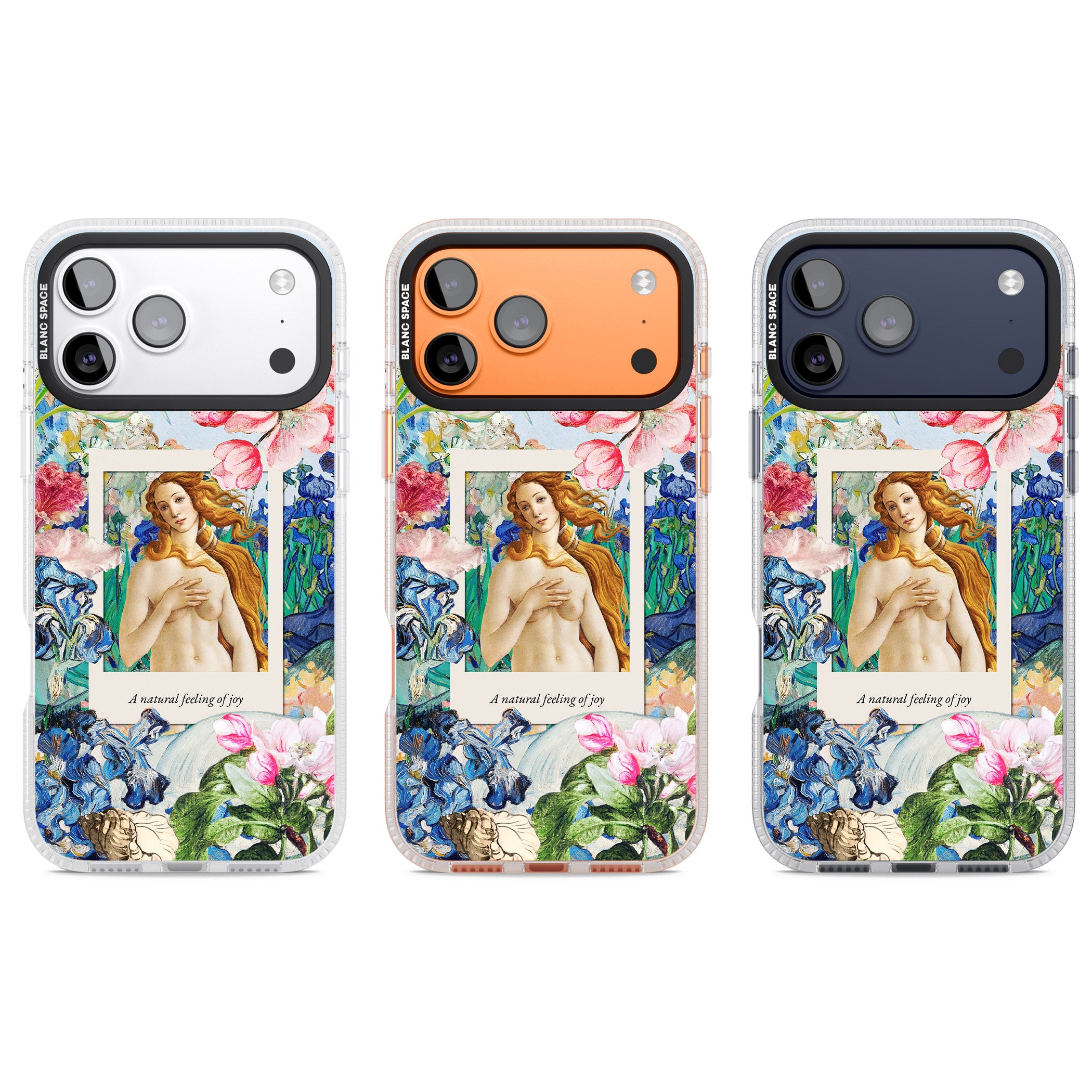 Botticelli Venus iPhone 17 Pro Impact Air Clear Phone Case APT Impact Protection