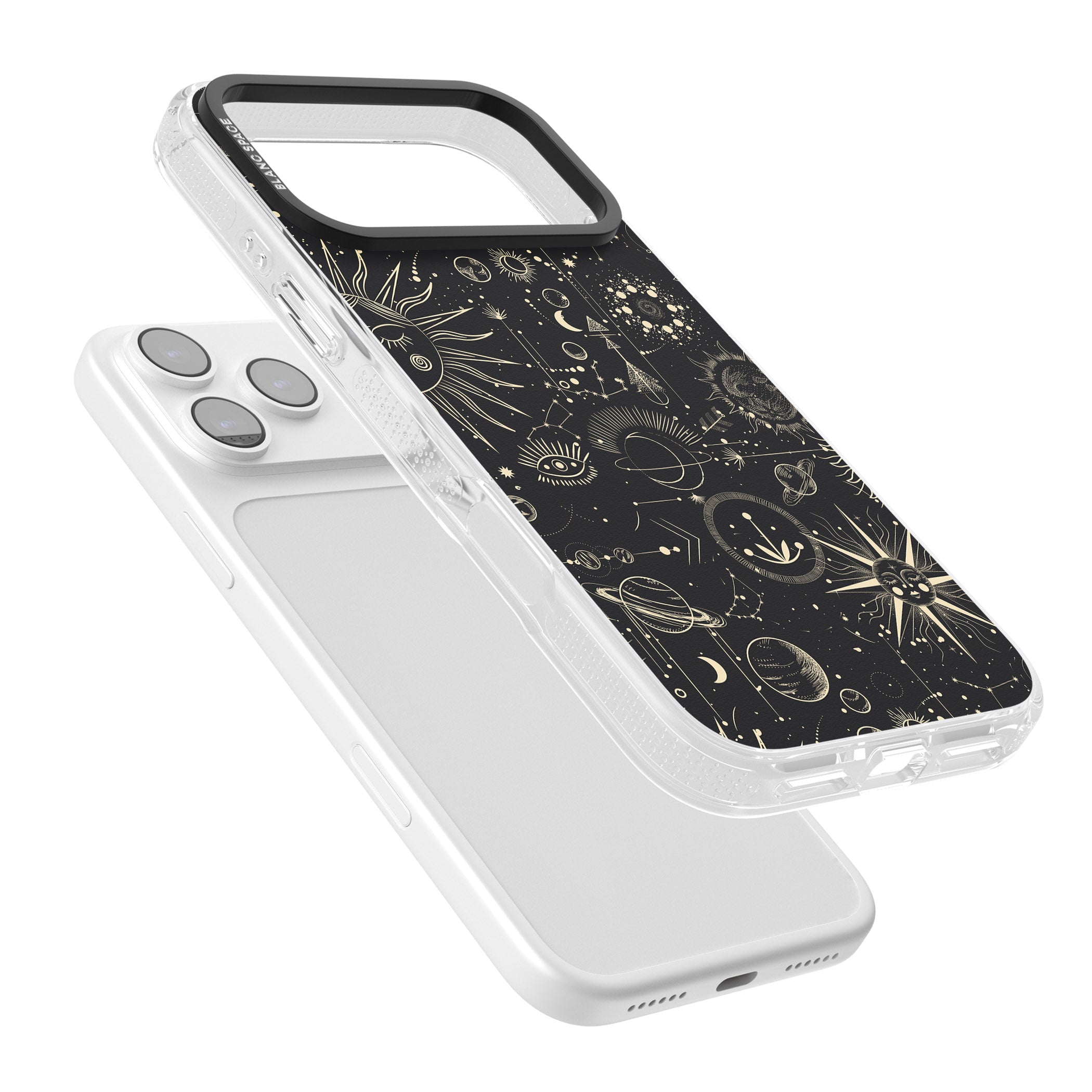 Cosmic Suns And Planets iPhone 17 Pro Impact Air Clear Phone Case Colours