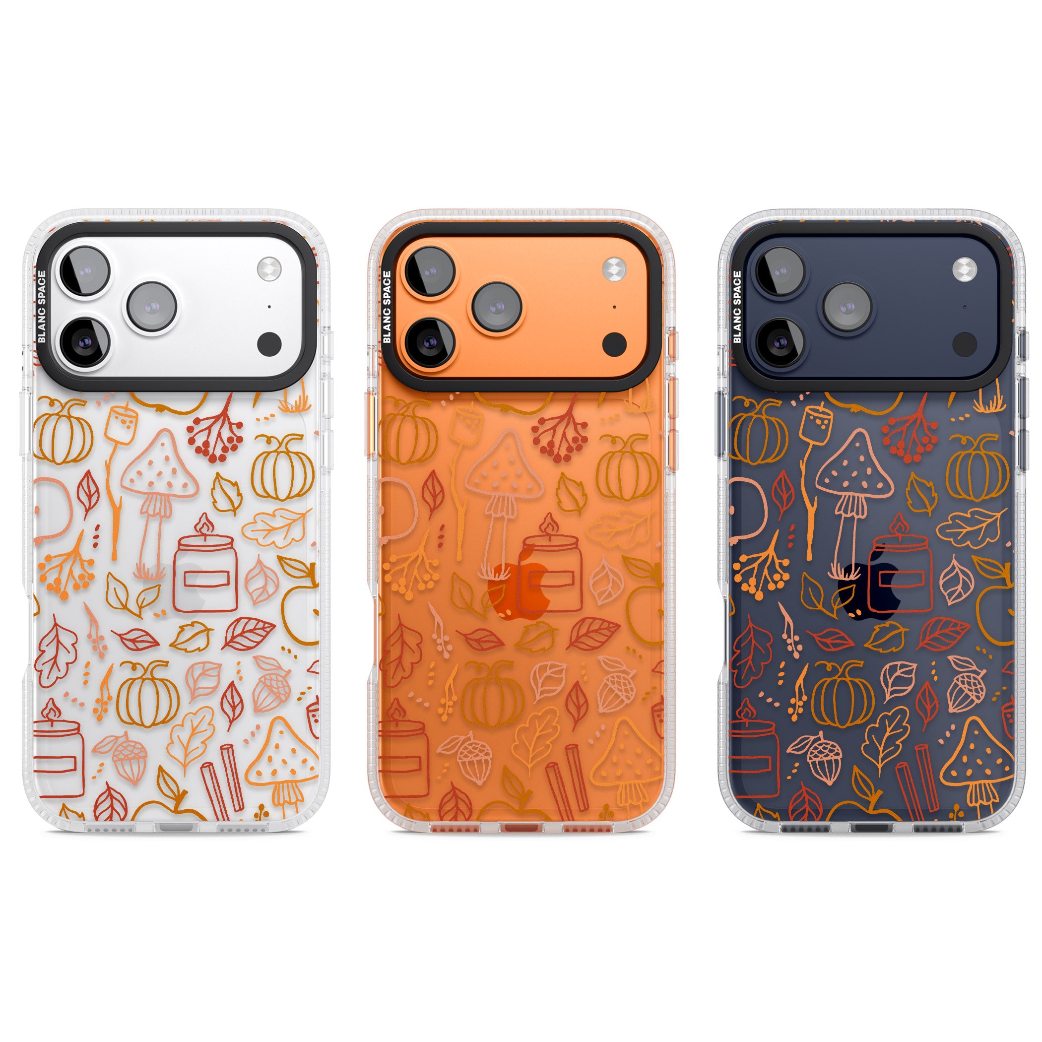 Autumn Line Pattern iPhone 17 Pro Impact Air Clear Phone Case APT Impact Protection