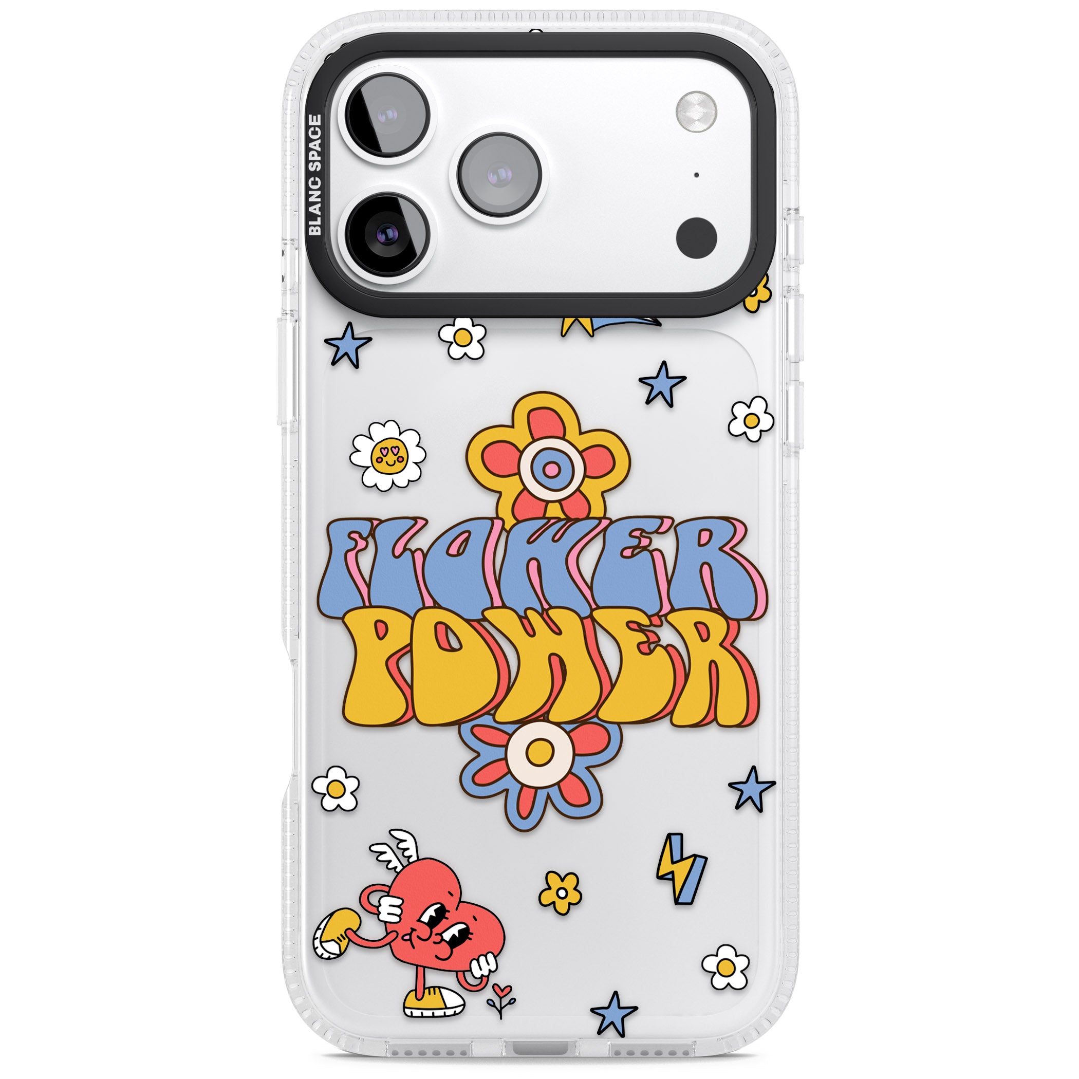 Flower Power iPhone 17 Pro Impact Air Clear Phone Case