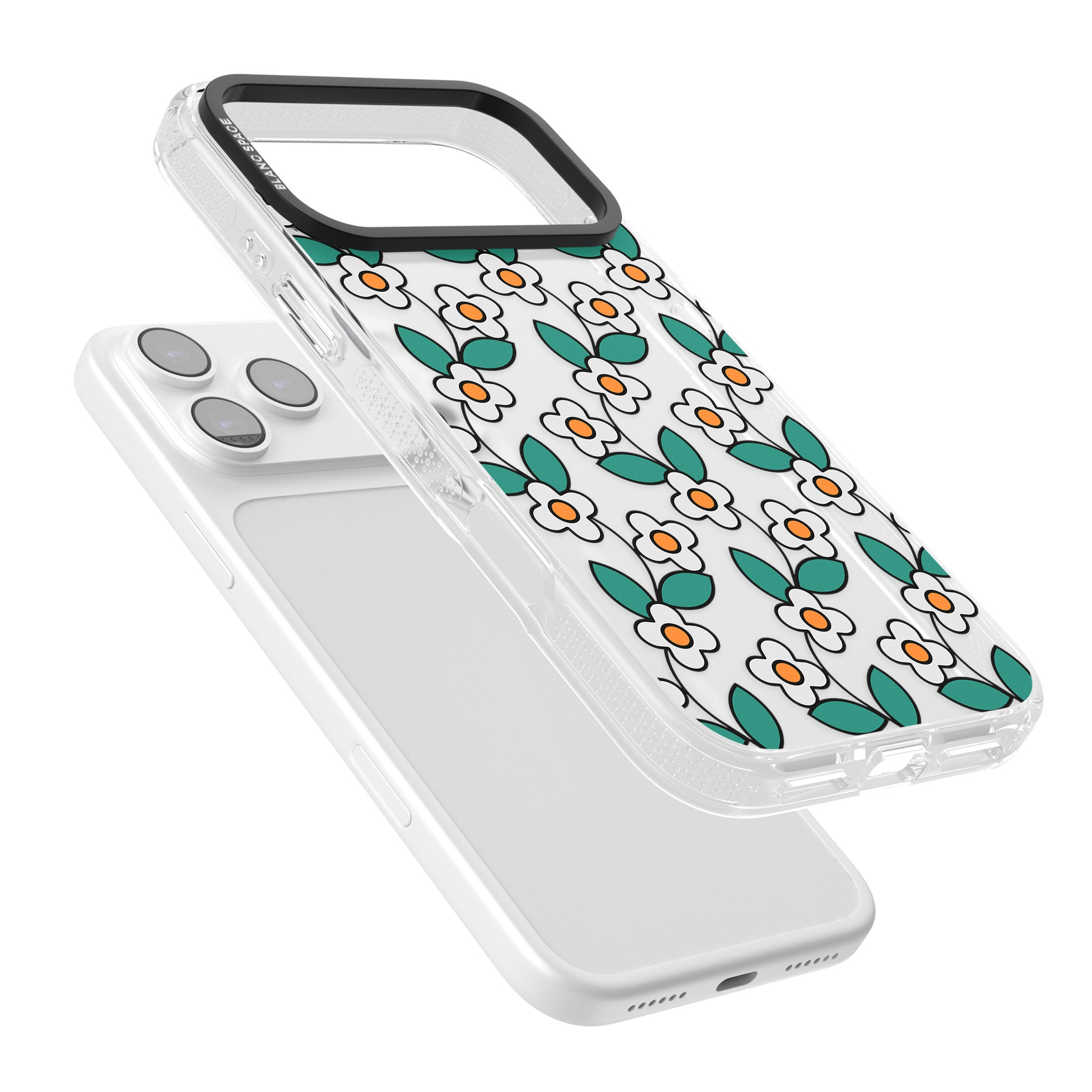 Spring Daisies iPhone 17 Pro Max Impact Air Clear Phone Case Colours