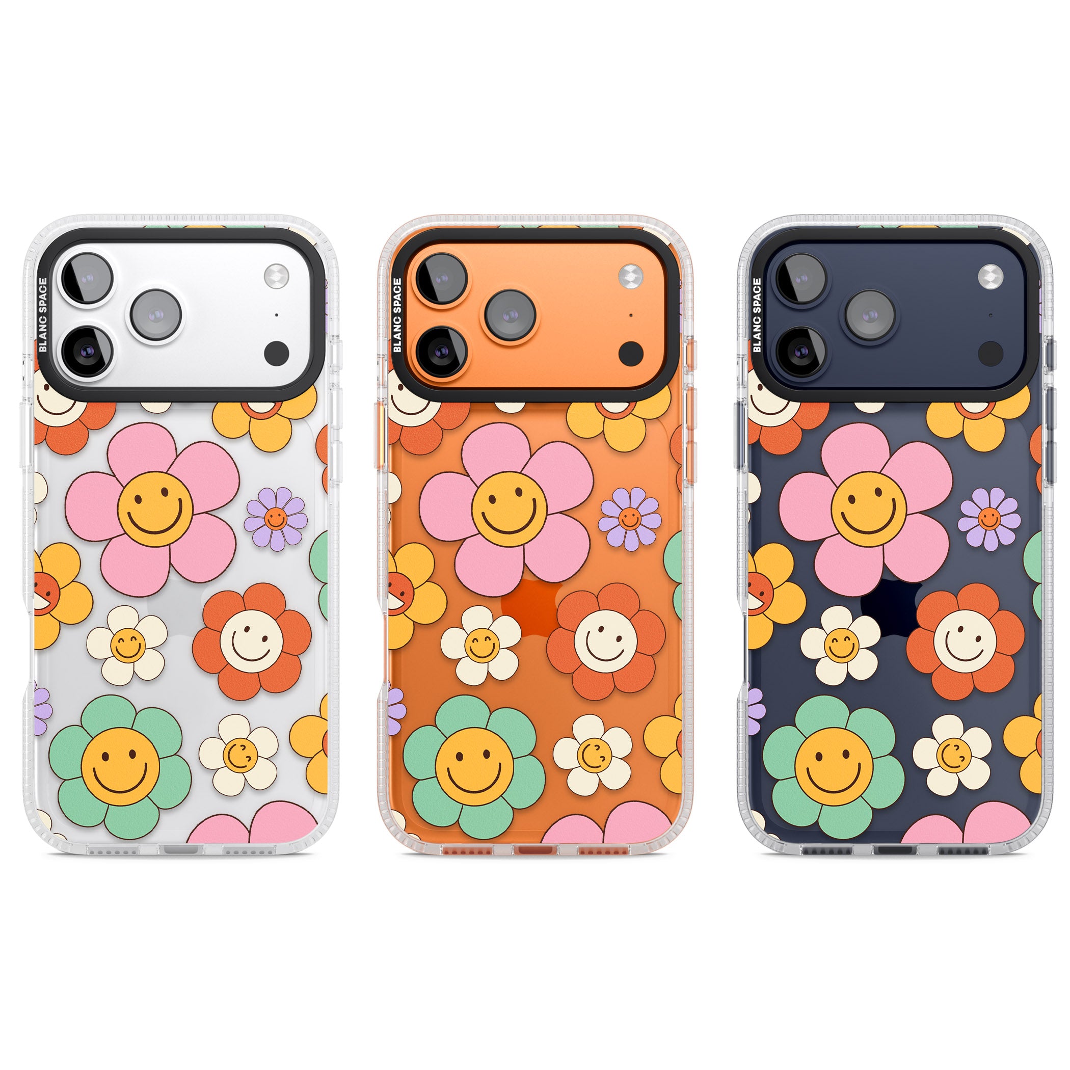 Happy Blossoms iPhone 17 Pro Impact Air Clear Phone Case APT Impact Protection