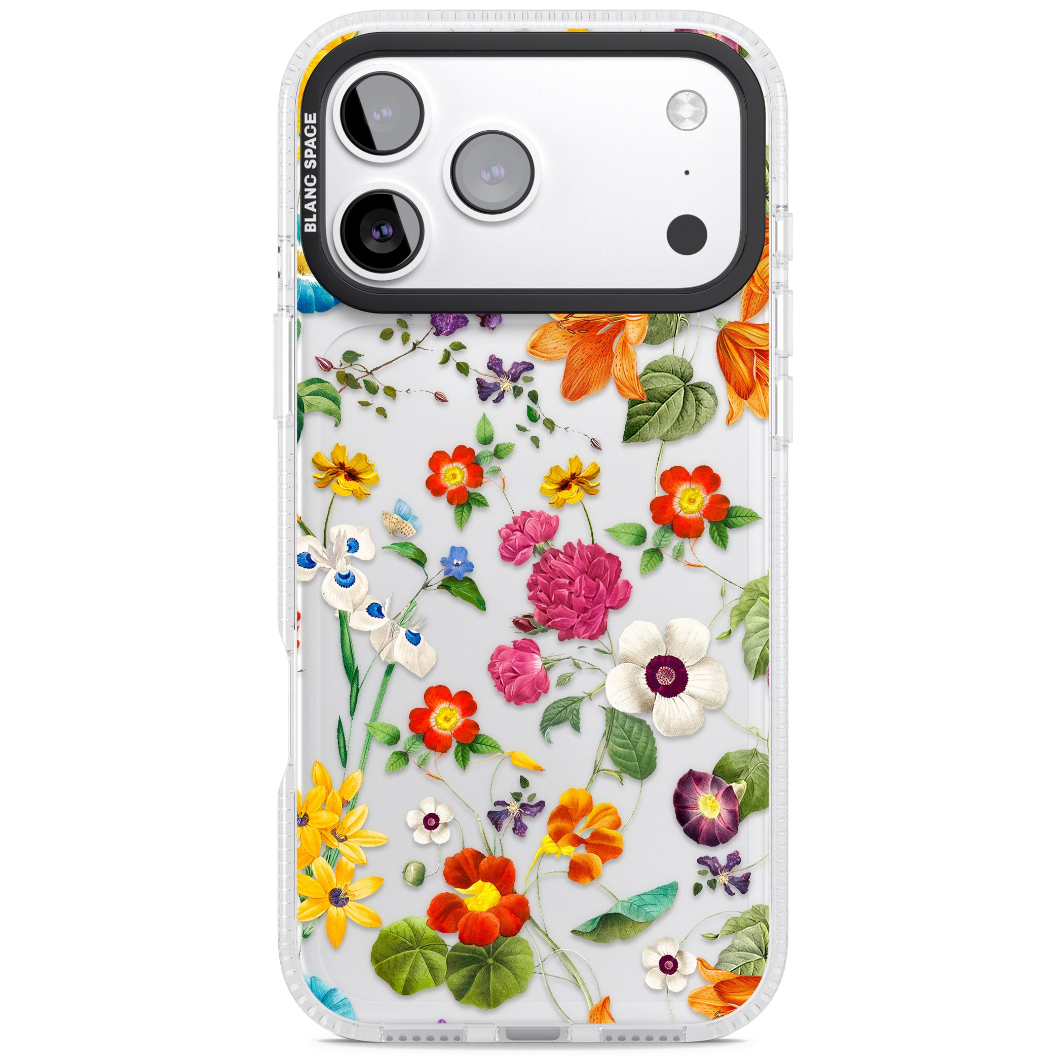 Whimsical Wildflowers iPhone 17 Pro Impact Air Clear Phone Case
